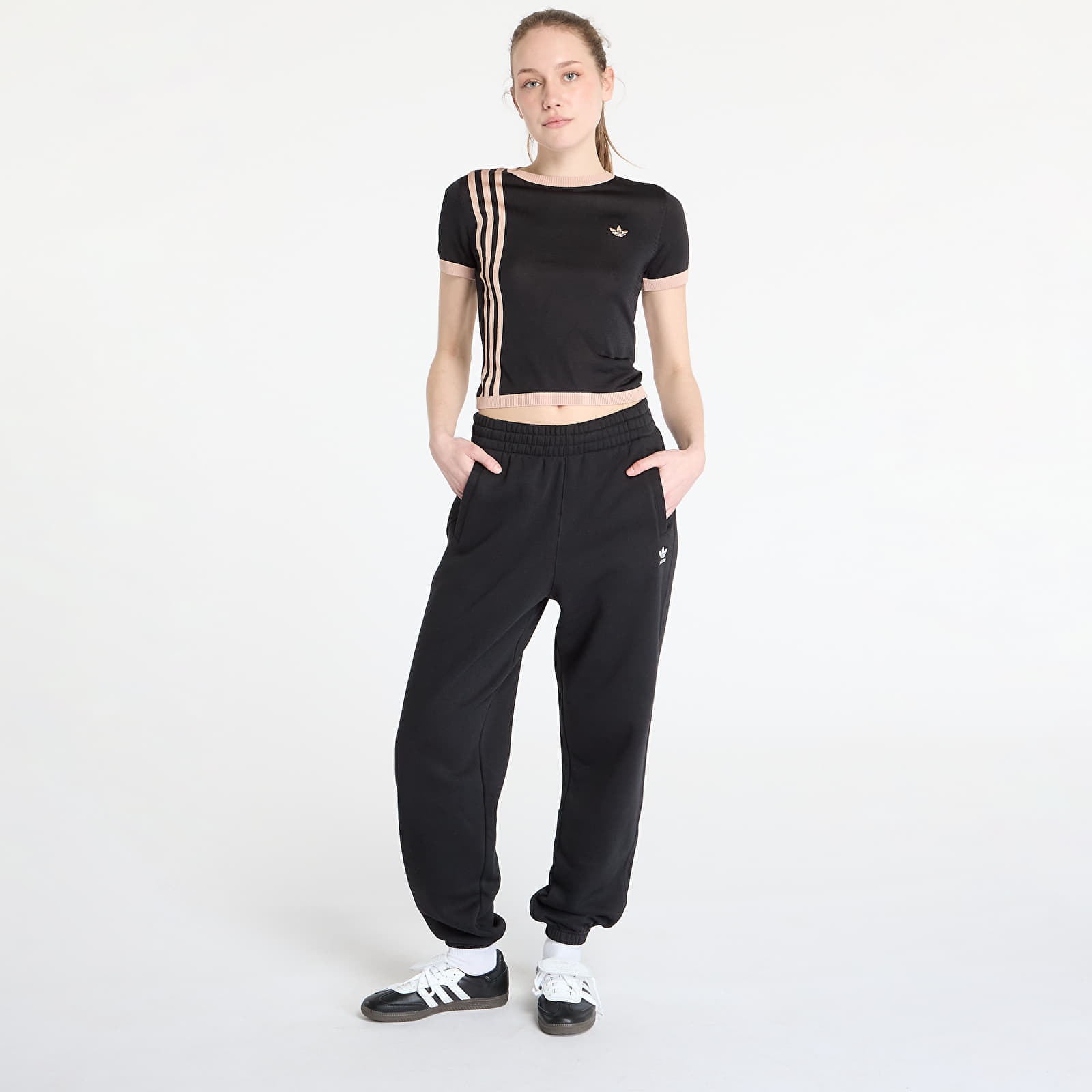 adidas Originals Spodnie dresowe adidas Essentials Loose Fleece Joggers Black S