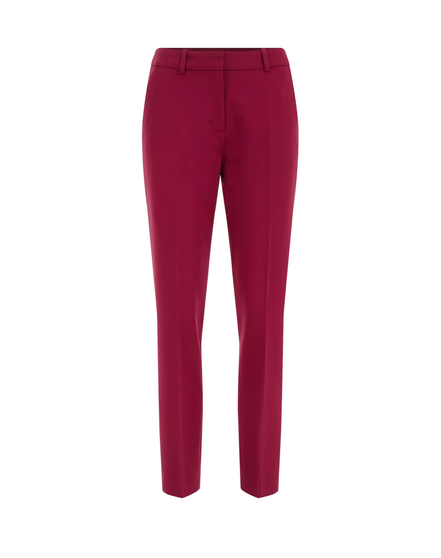 WE Fashion Spodnie w kant burgund