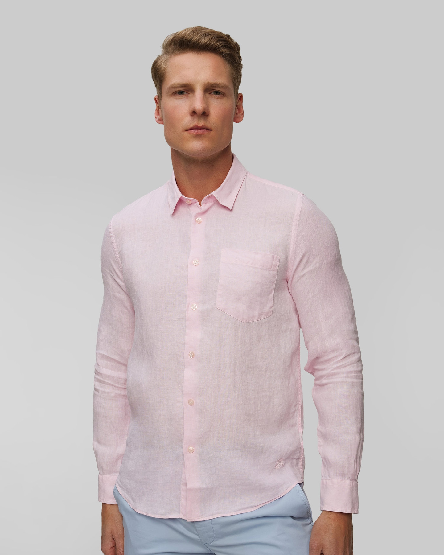 Lniana Koszula Męska Vilebrequin Caroubis