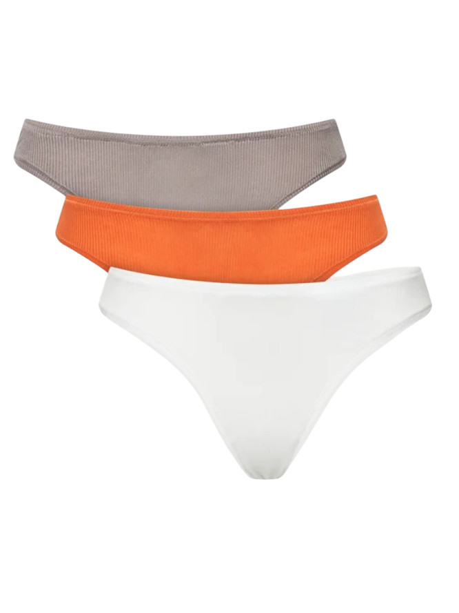 Calvin Klein 3PACK stringi damskie Cavin Kein wieokoorowe (QD5220E-NP3)