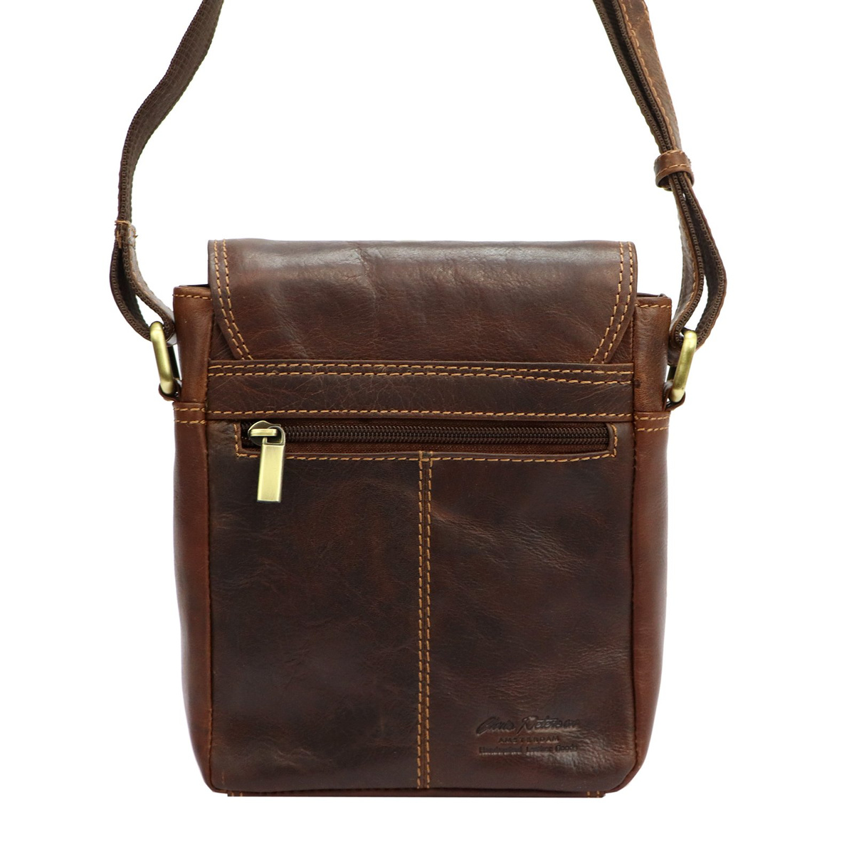 Saszetka męska z naturalnej skóry Peterson PTN TB-7032-COM