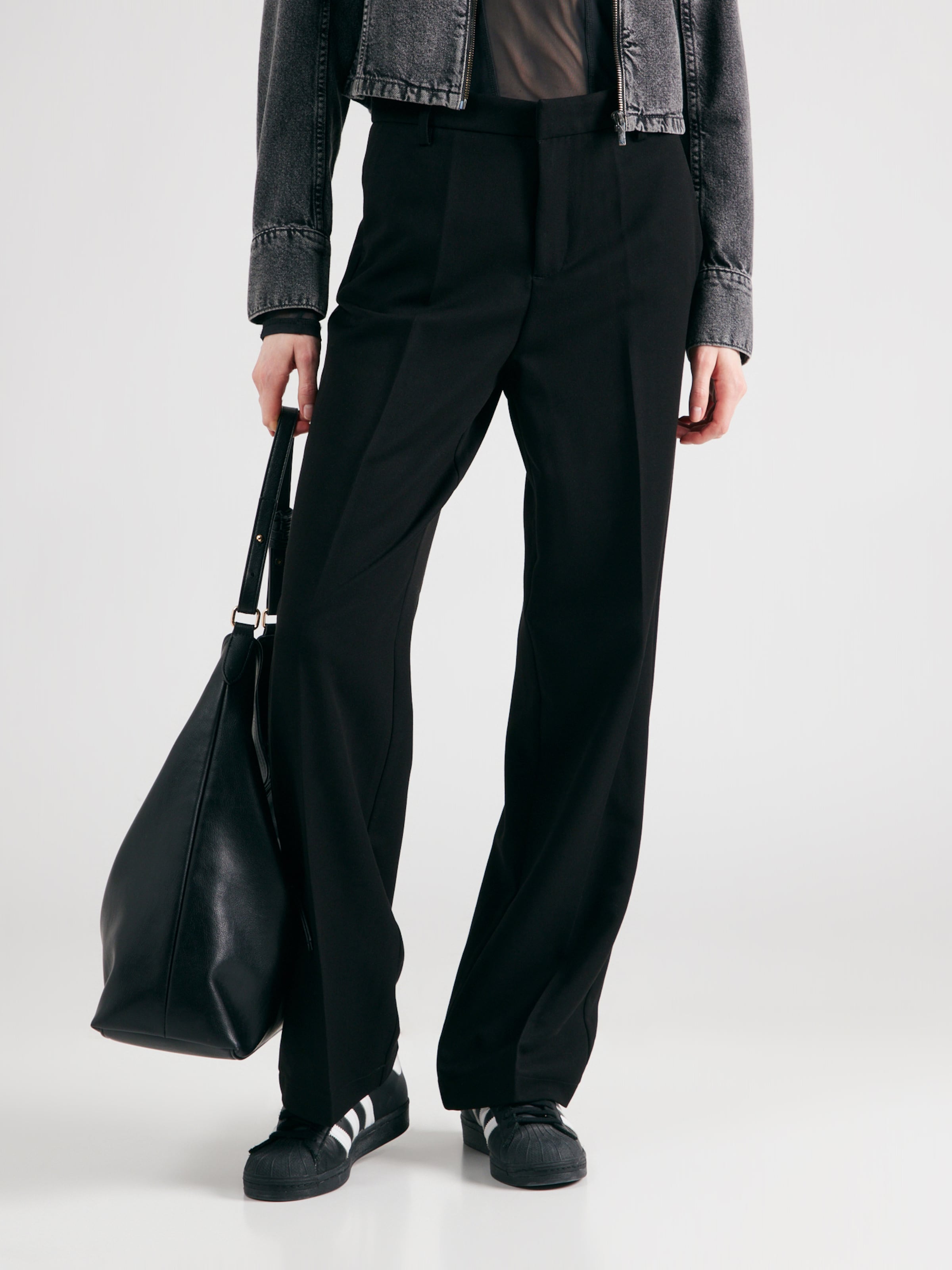 ONLY Spodnie w kant 'ONLHattie-Lana' czarny