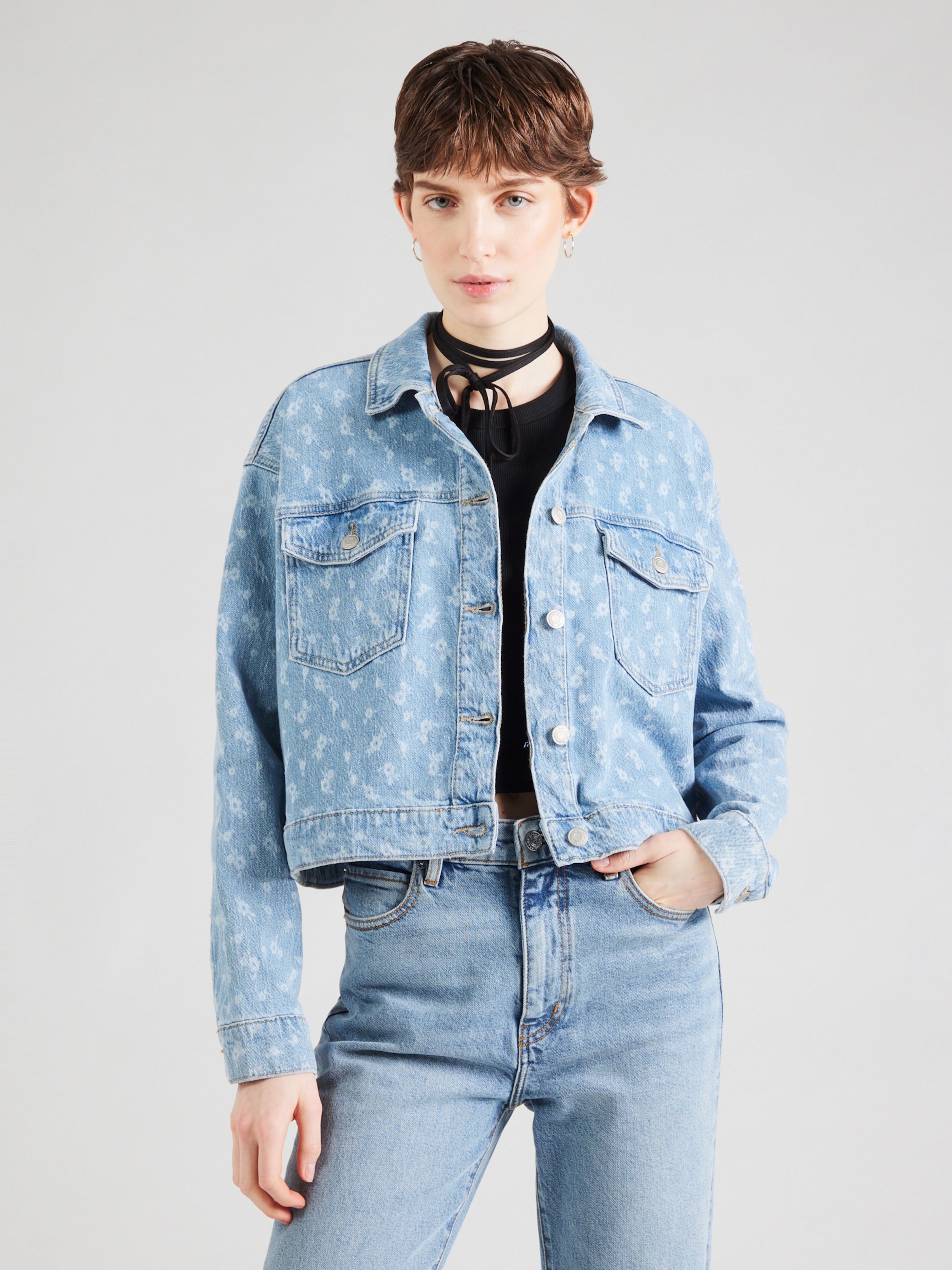 VERO MODA Kurtka przejściowa niebieski denim / jasnoniebieski