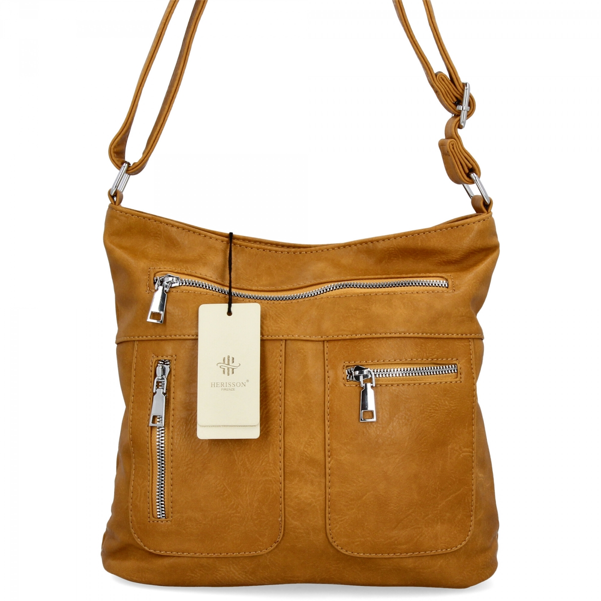 Uniwersalna Torebka Damska Listonoszka firmy Herisson 13K392 Jasno Ruda