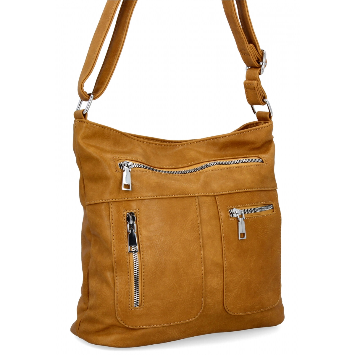 Uniwersalna Torebka Damska Listonoszka firmy Herisson 13K392 Jasno Ruda