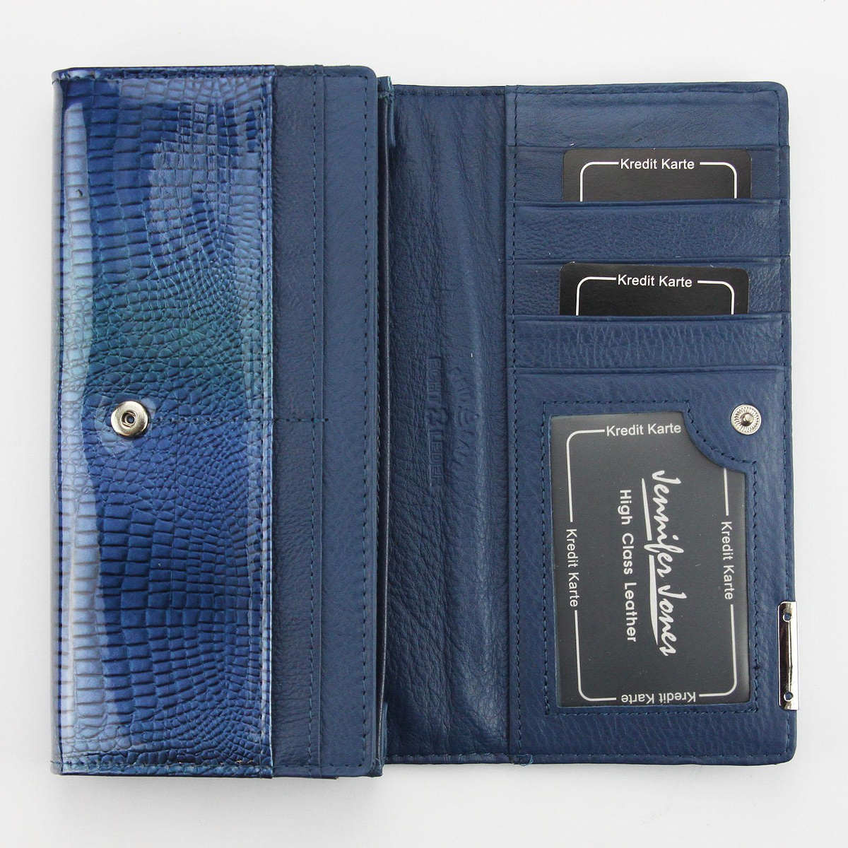 skóra naturalna Damski portfele Jennifer Jones 5288-14