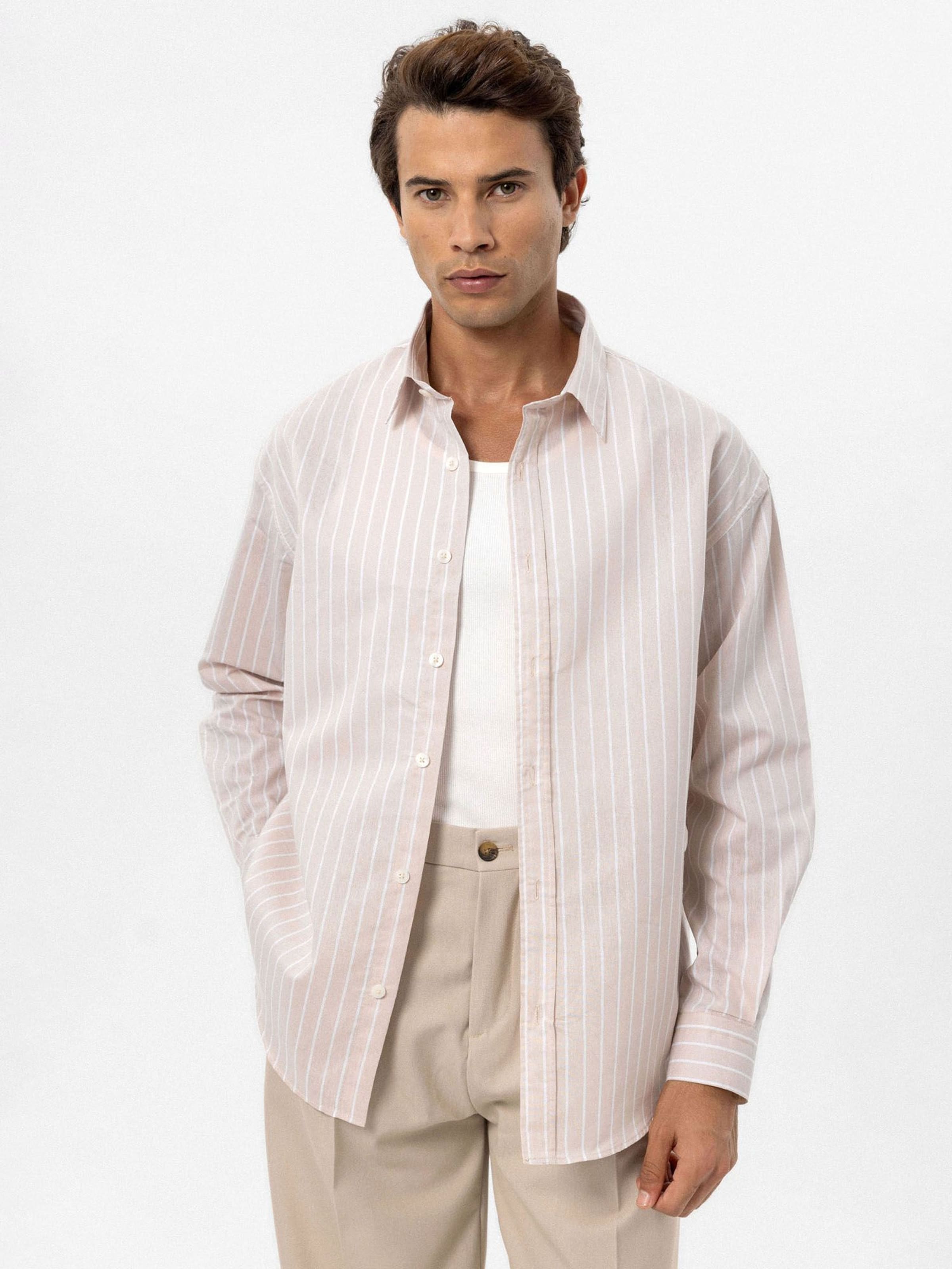 Antioch Koszula beżowy / biały