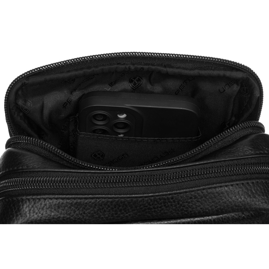 Saszetka męska z naturalnej skóry Peterson PTN 251-NDM