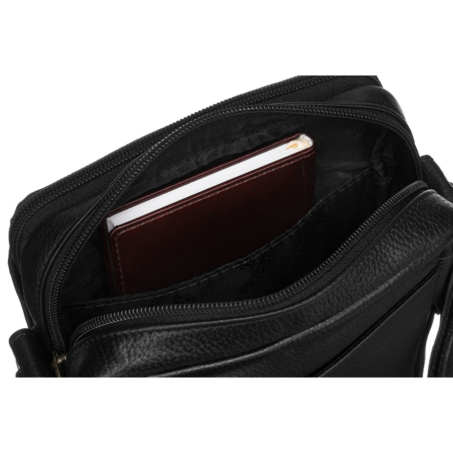 Saszetka męska z naturalnej skóry Peterson PTN 251-NDM