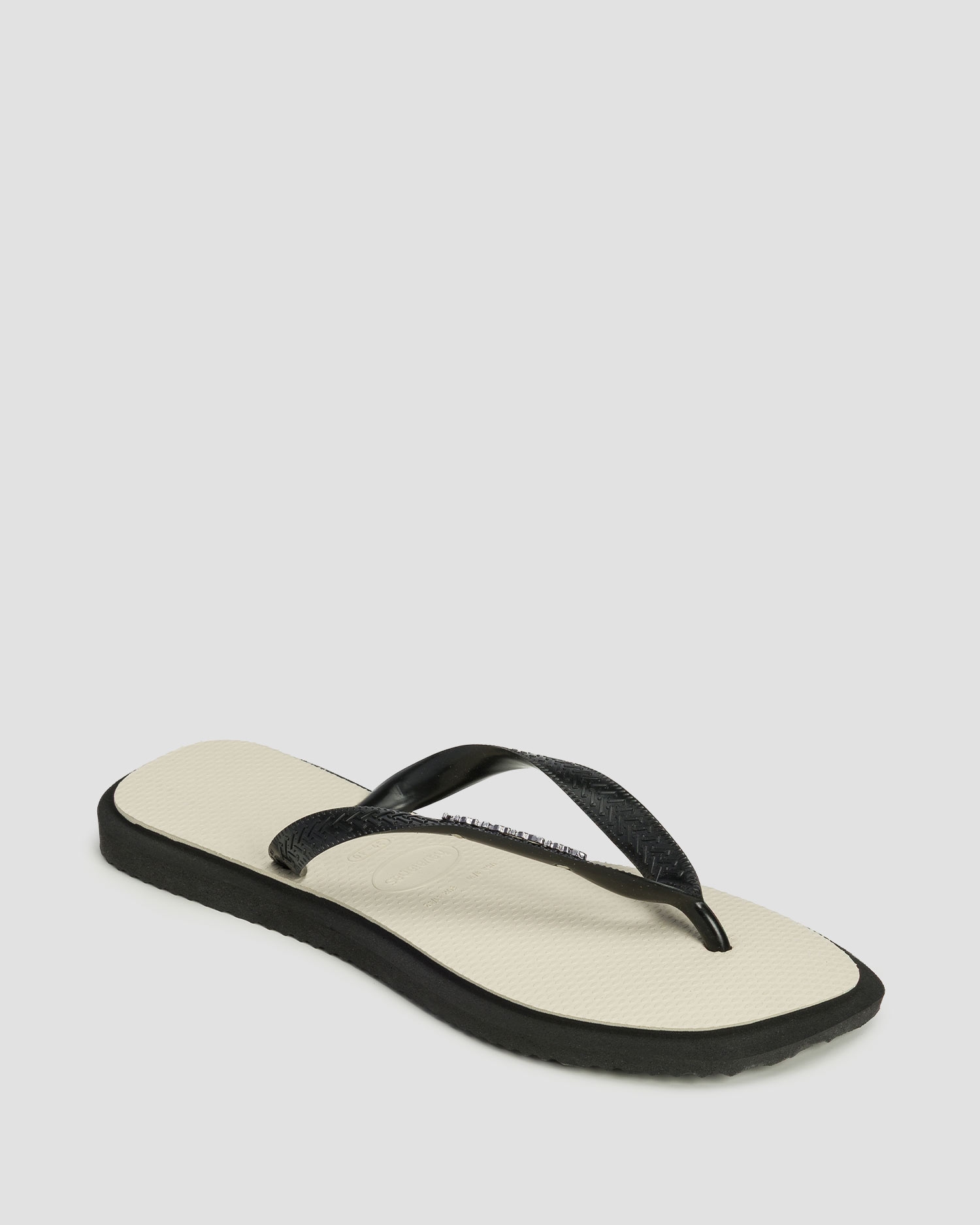 Japonki Damskie Havaianas Top Square Fusion Czarno-beżowe