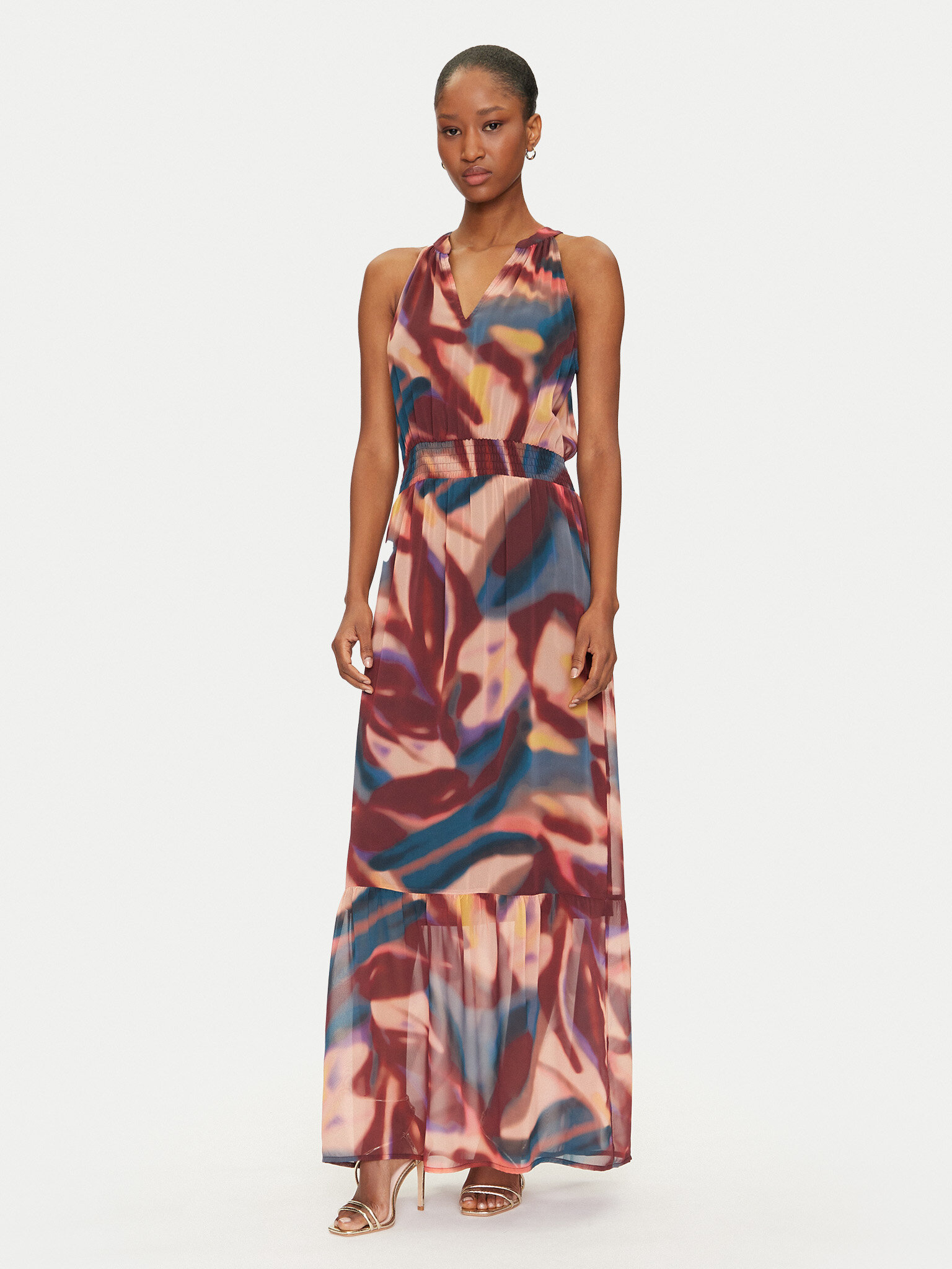 Morgan Sukienka letnia 251-RDUA Kolorowy Relaxed Fit