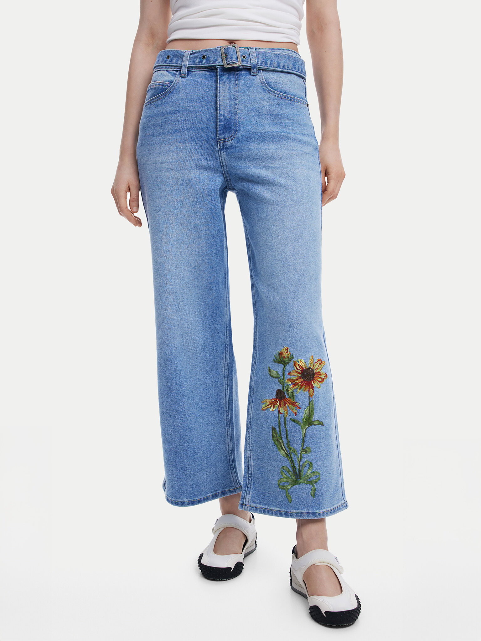 Desigual Jeansy Ohio 25SWDD14 Niebieski Straight Fit