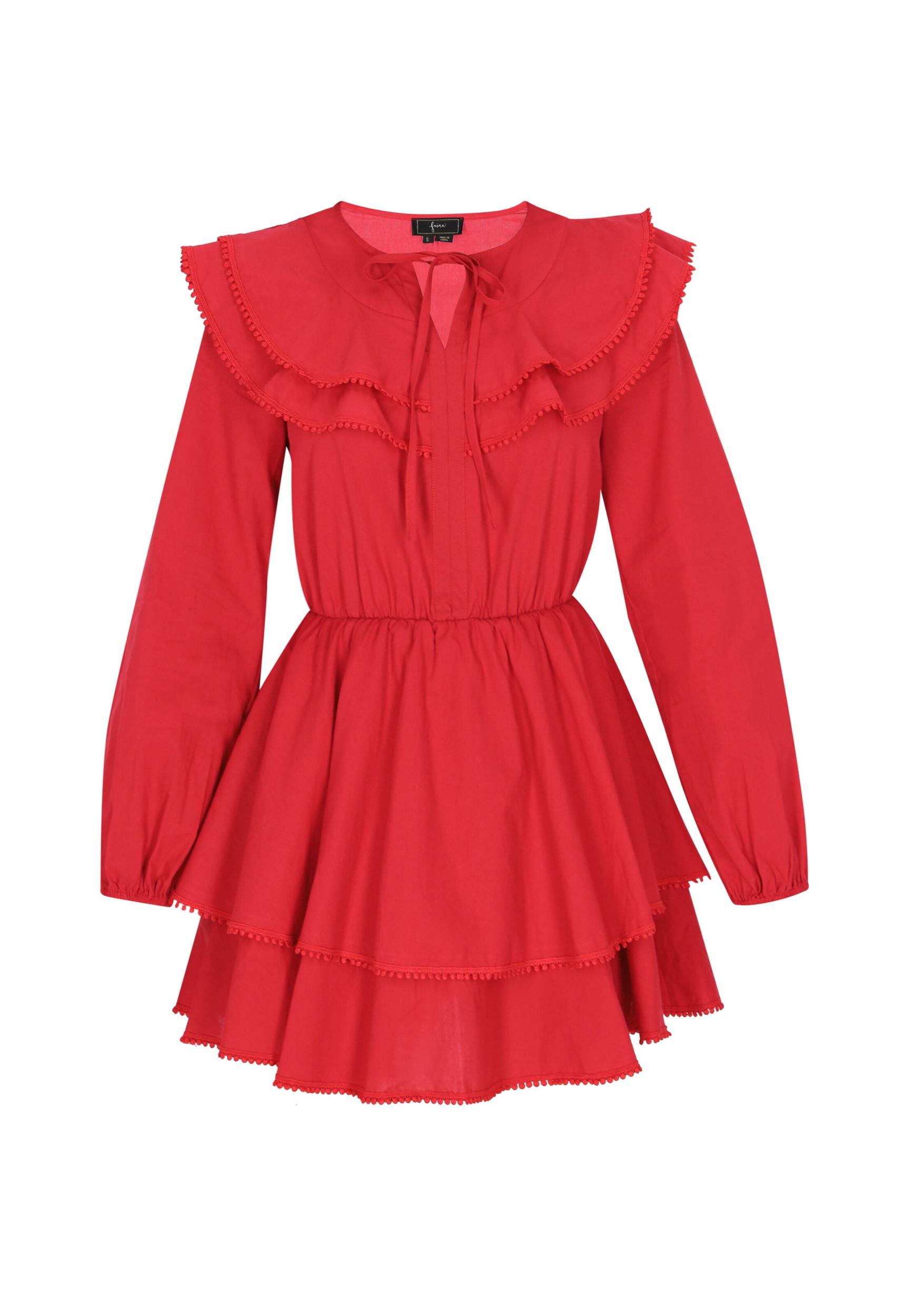 faina Sukienka koktajlowa czerwony