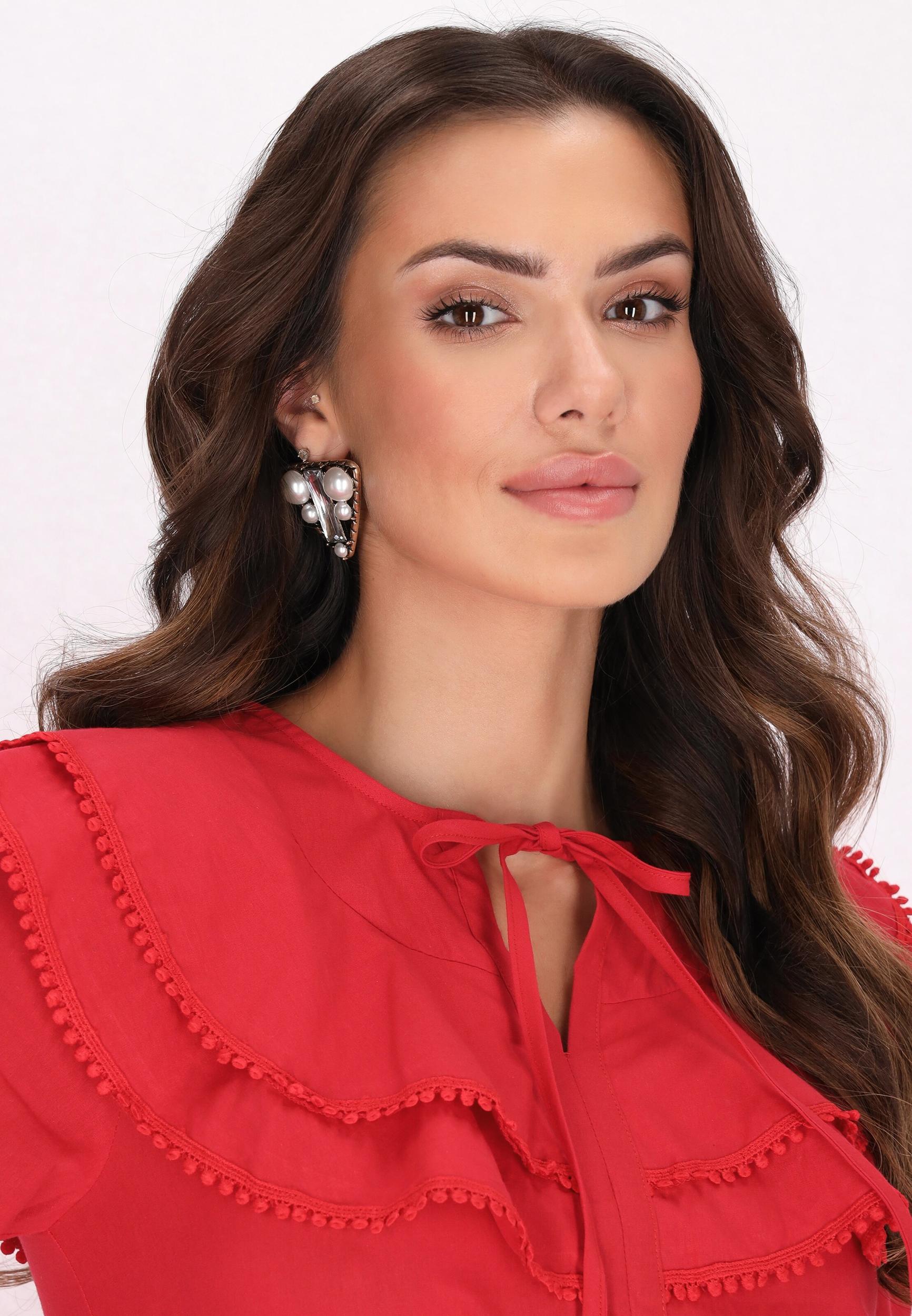 faina Sukienka koktajlowa czerwony