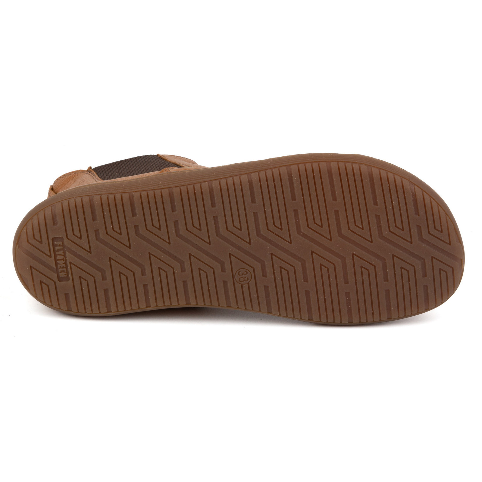 Olivier Damskie buty barefoot sztyblety z zamkiem ocieplane 1263 rude