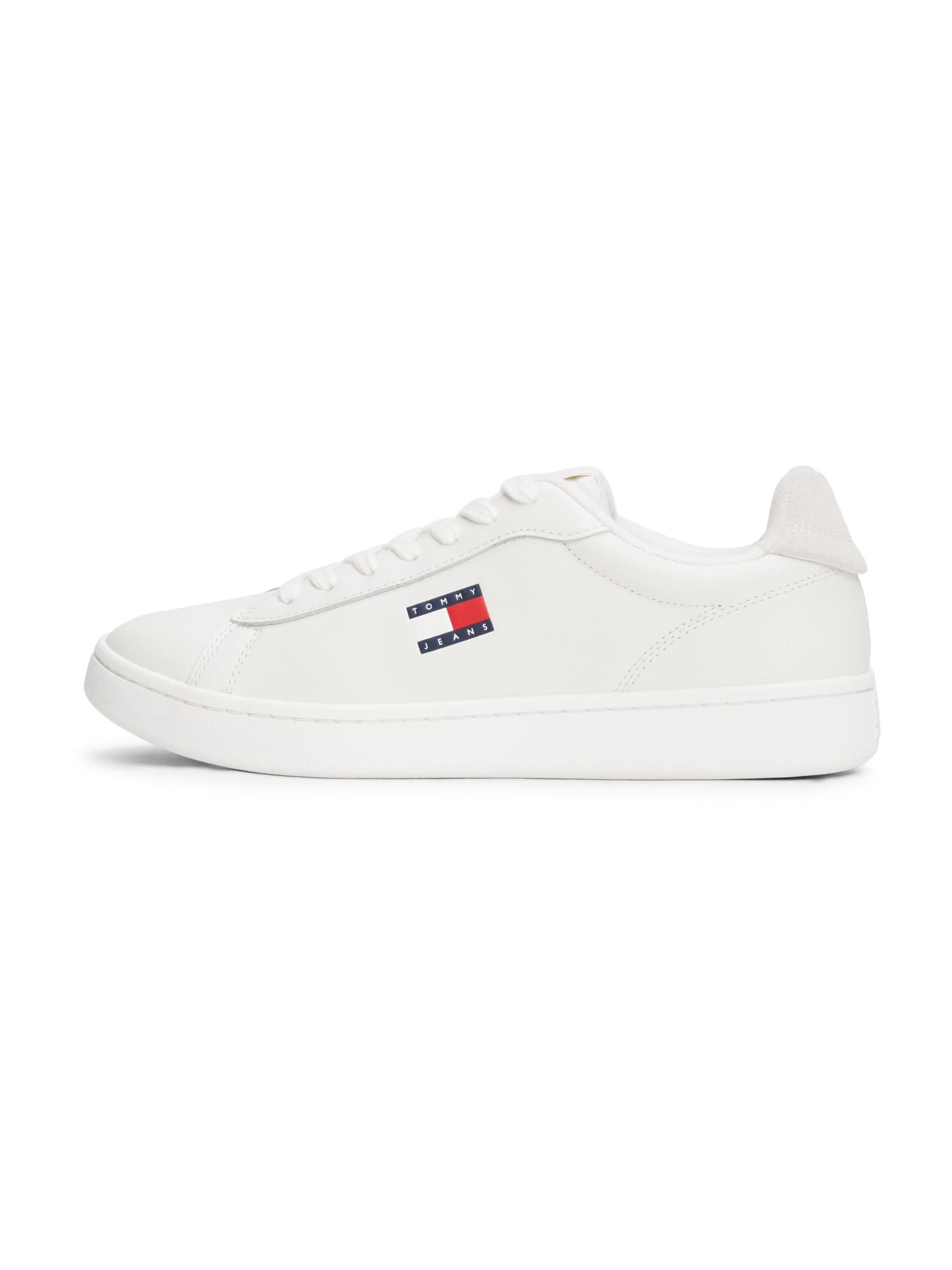 Tommy Jeans Trampki niskie 'ARCHIVE '98' jasny beż / atramentowy / czerwony