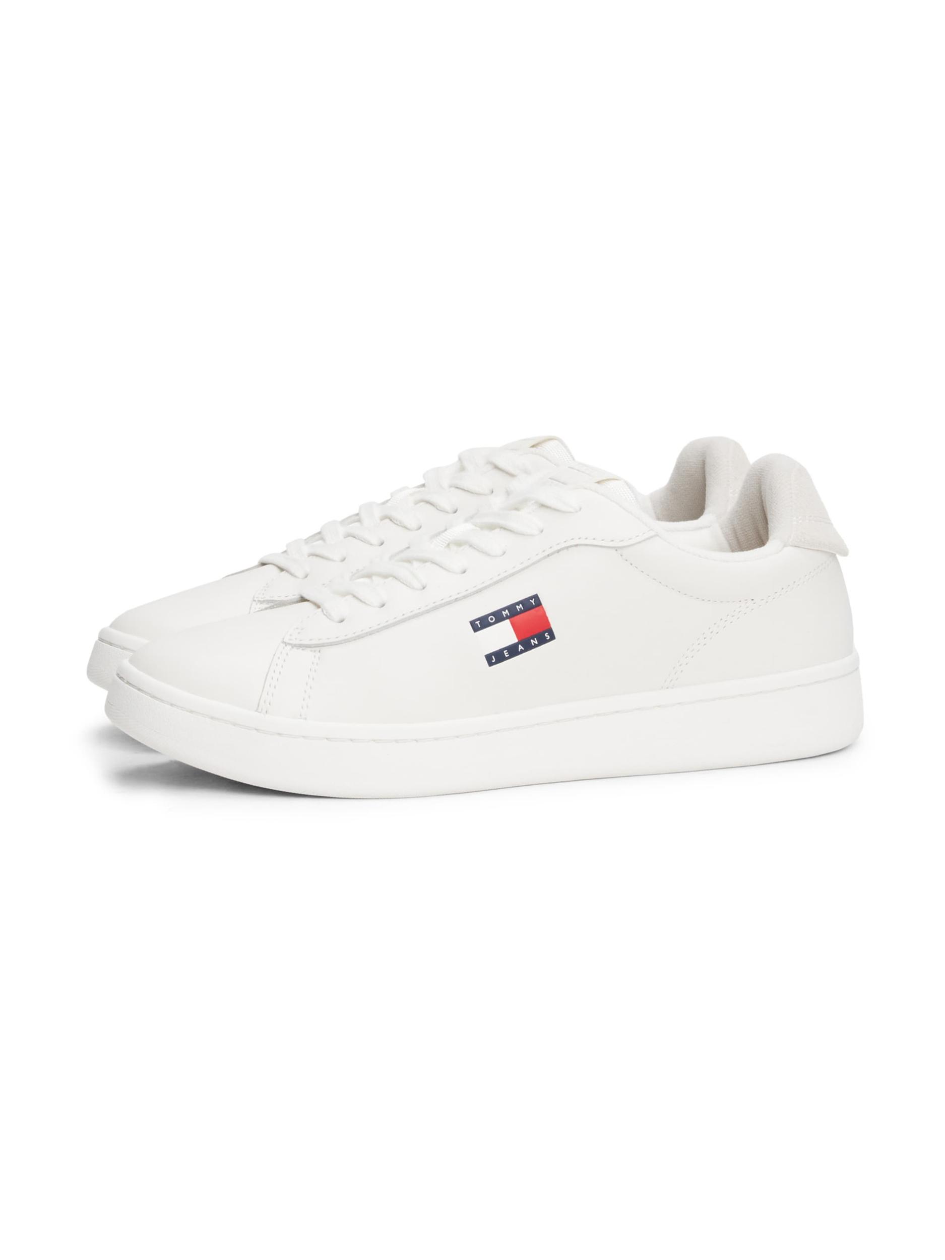 Tommy Jeans Trampki niskie 'ARCHIVE '98' jasny beż / atramentowy / czerwony