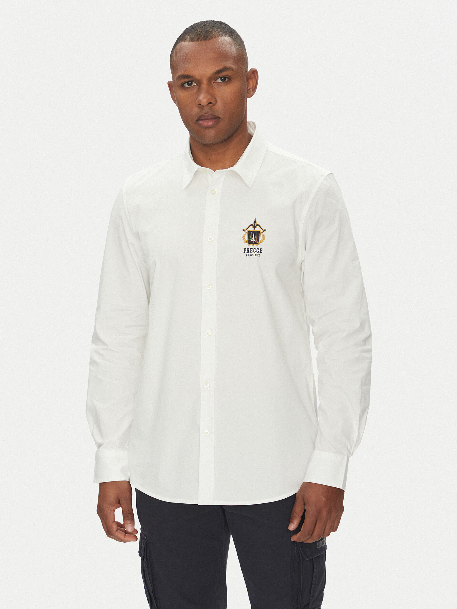 Aeronautica Militare Koszula 251CA1261CT3288 Biały Regular Fit