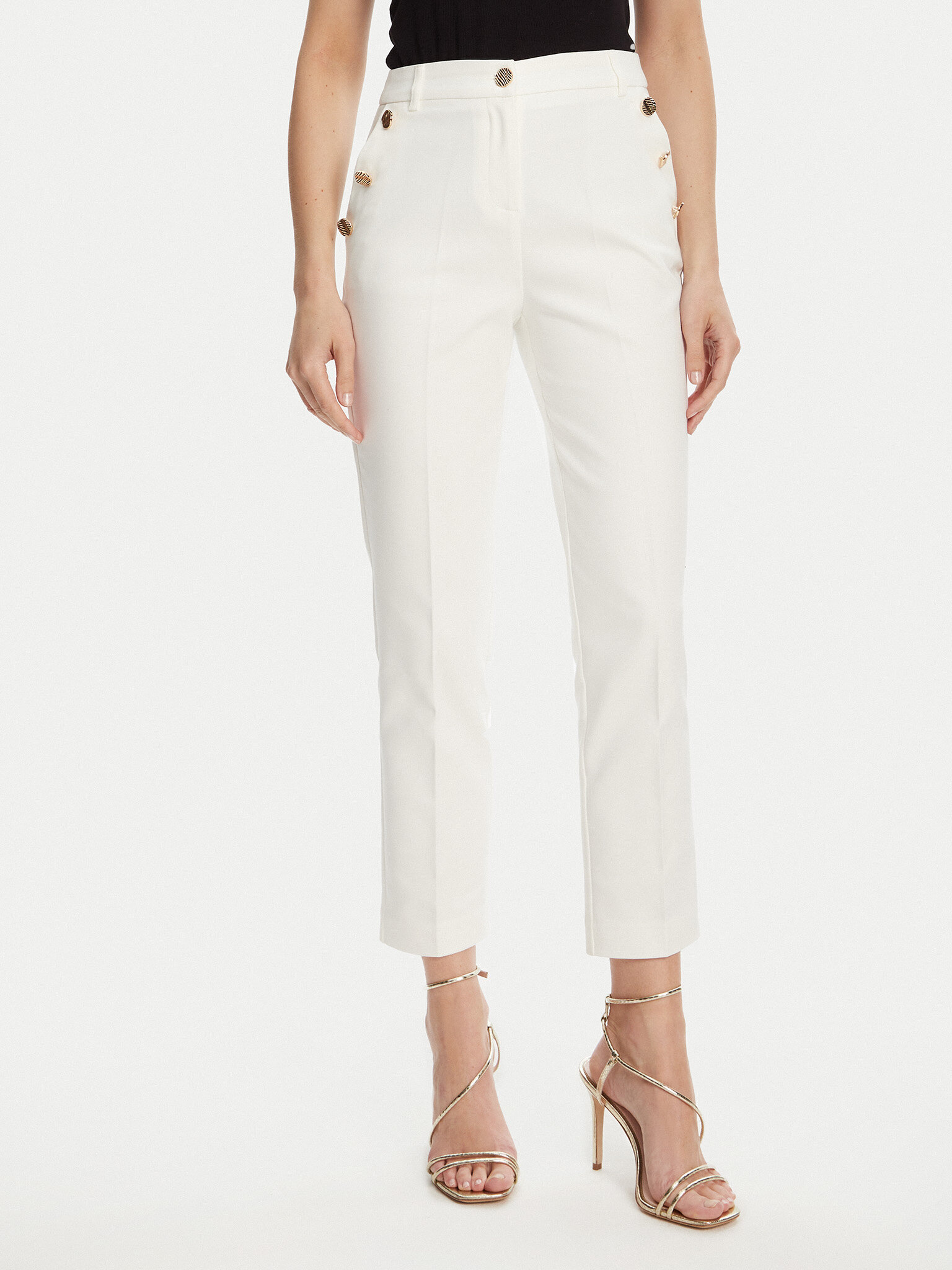 Morgan Chinosy 251-PKY.F Biały Slim Fit