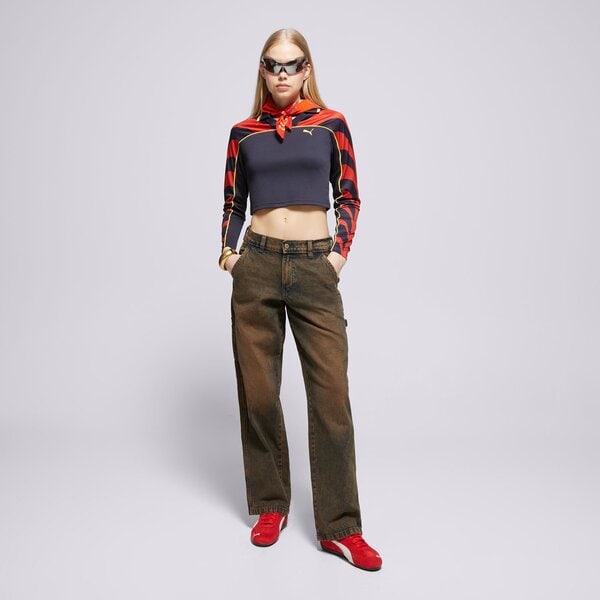 Dickies Spodnie Stevensville Carpenter W Damskie Odzież Spodnie DK0A863SK591 Niebieski