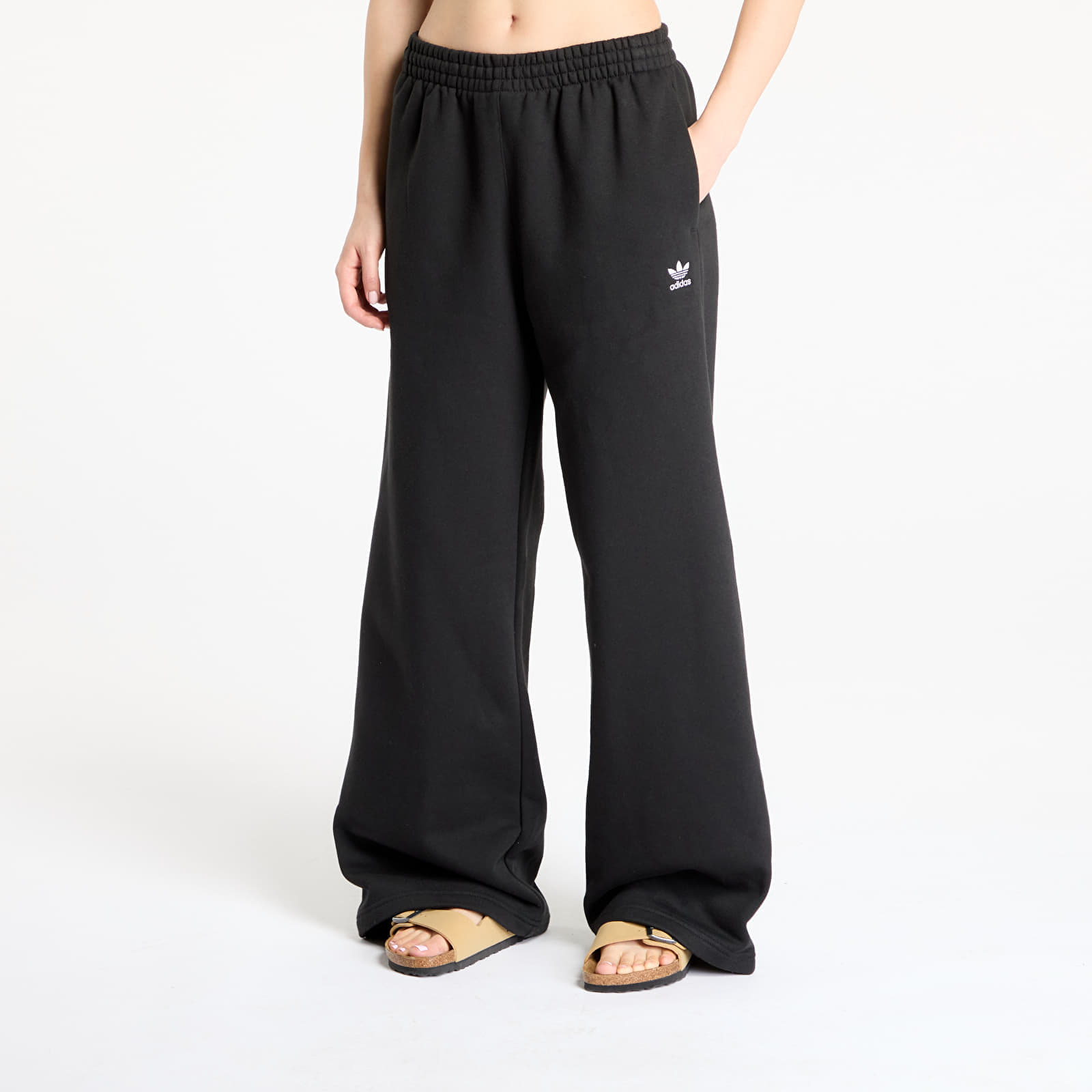 adidas Originals Spodnie dresowe adidas Essentials Wide Leg Pant Fleece Black XL