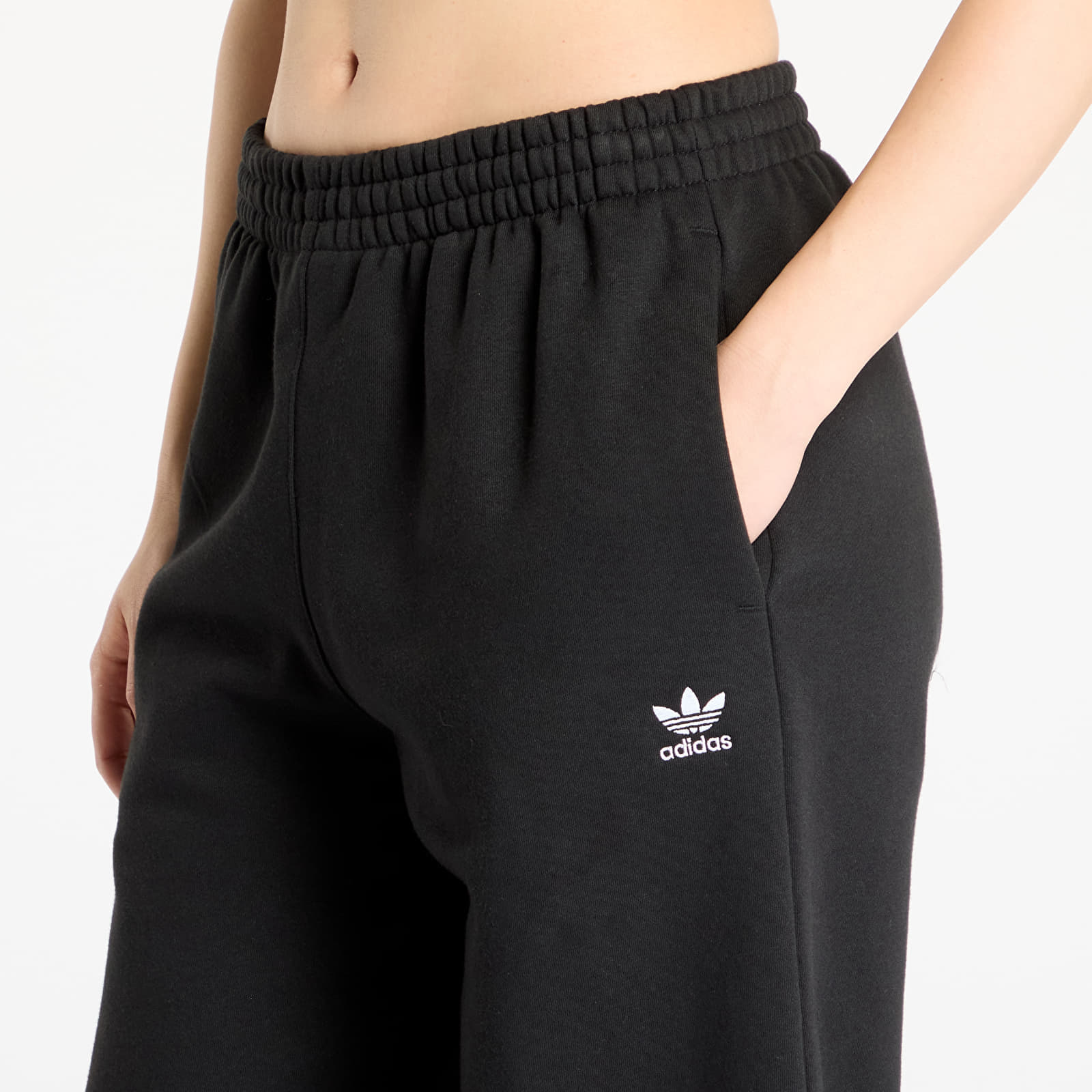 adidas Originals Spodnie dresowe adidas Essentials Wide Leg Pant Fleece Black XL