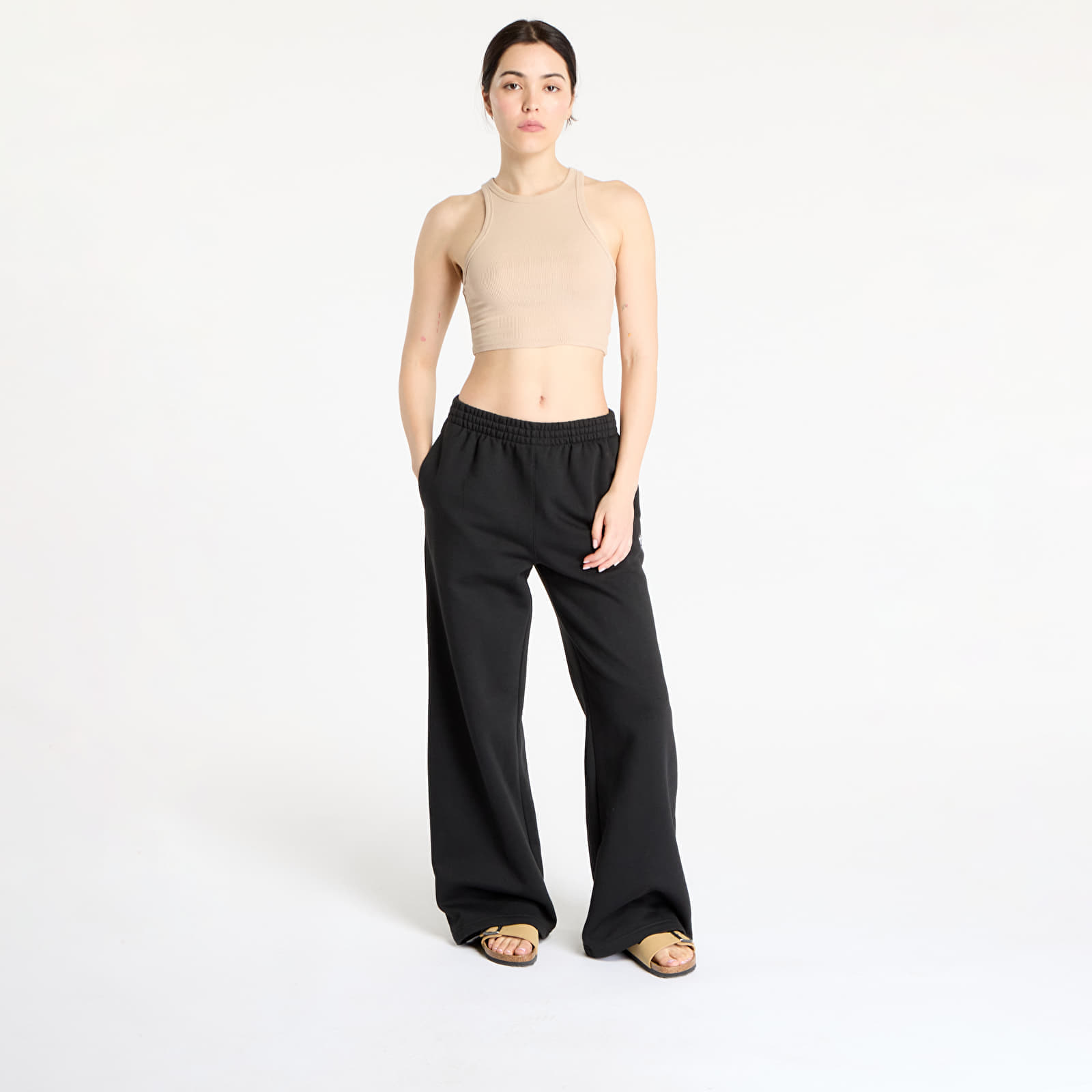 adidas Originals Spodnie dresowe adidas Essentials Wide Leg Pant Fleece Black XL