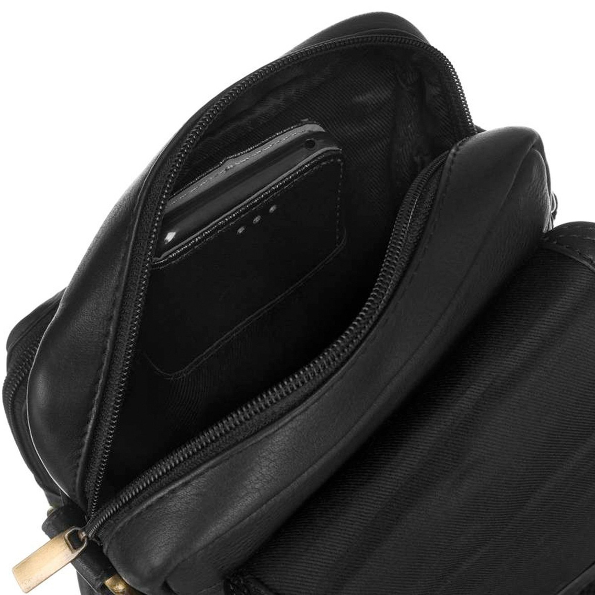 Saszetka męska z naturalnej skóry Peterson PTN 372-NDM