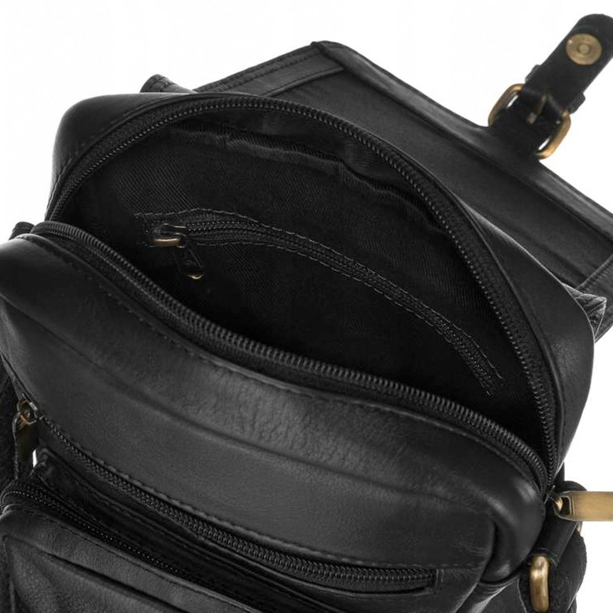 Saszetka męska z naturalnej skóry Peterson PTN 372-NDM