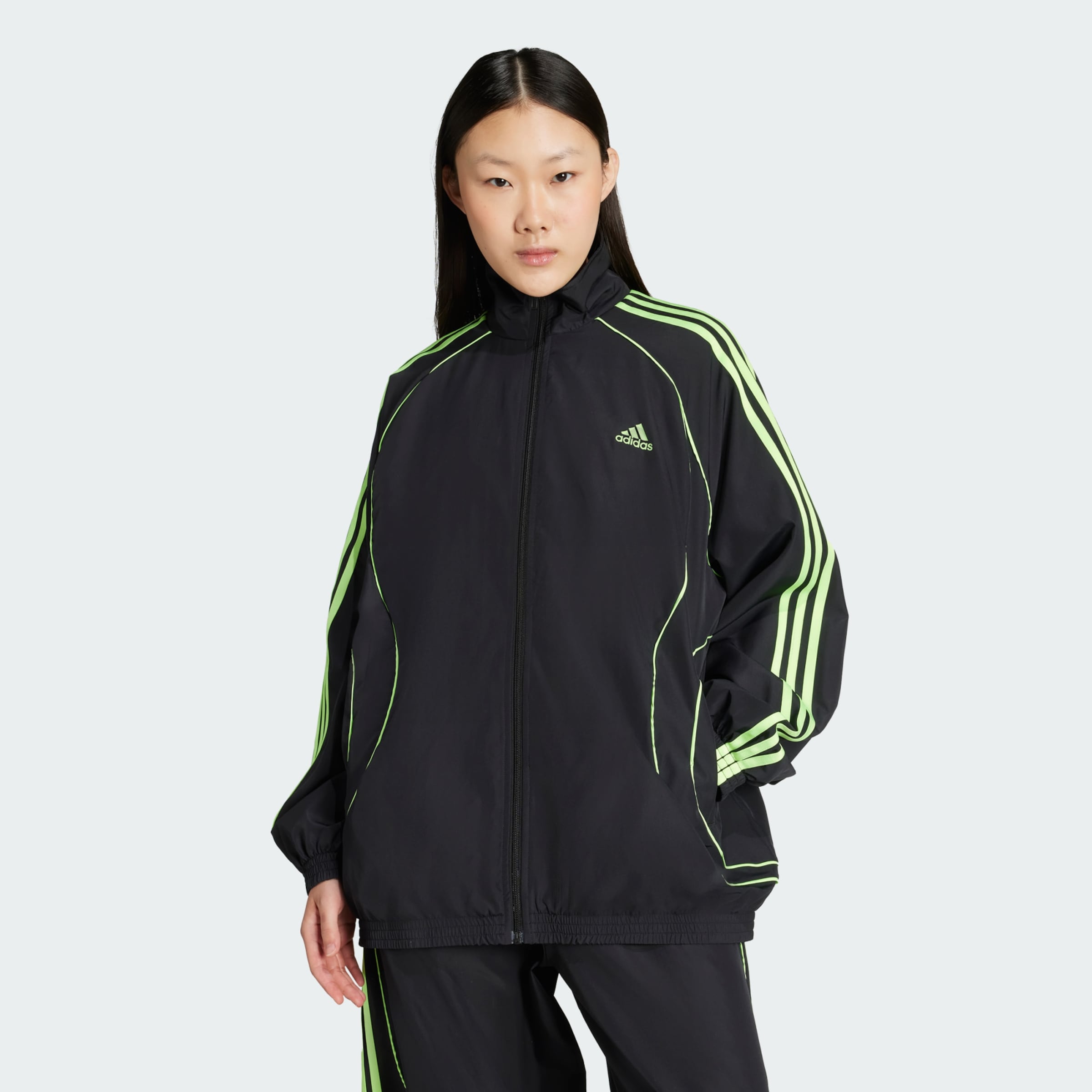 ADIDAS ORIGINALS Kurtka przejściowa 'Teamgeist Adicolor' neonowa zieleń / czarny