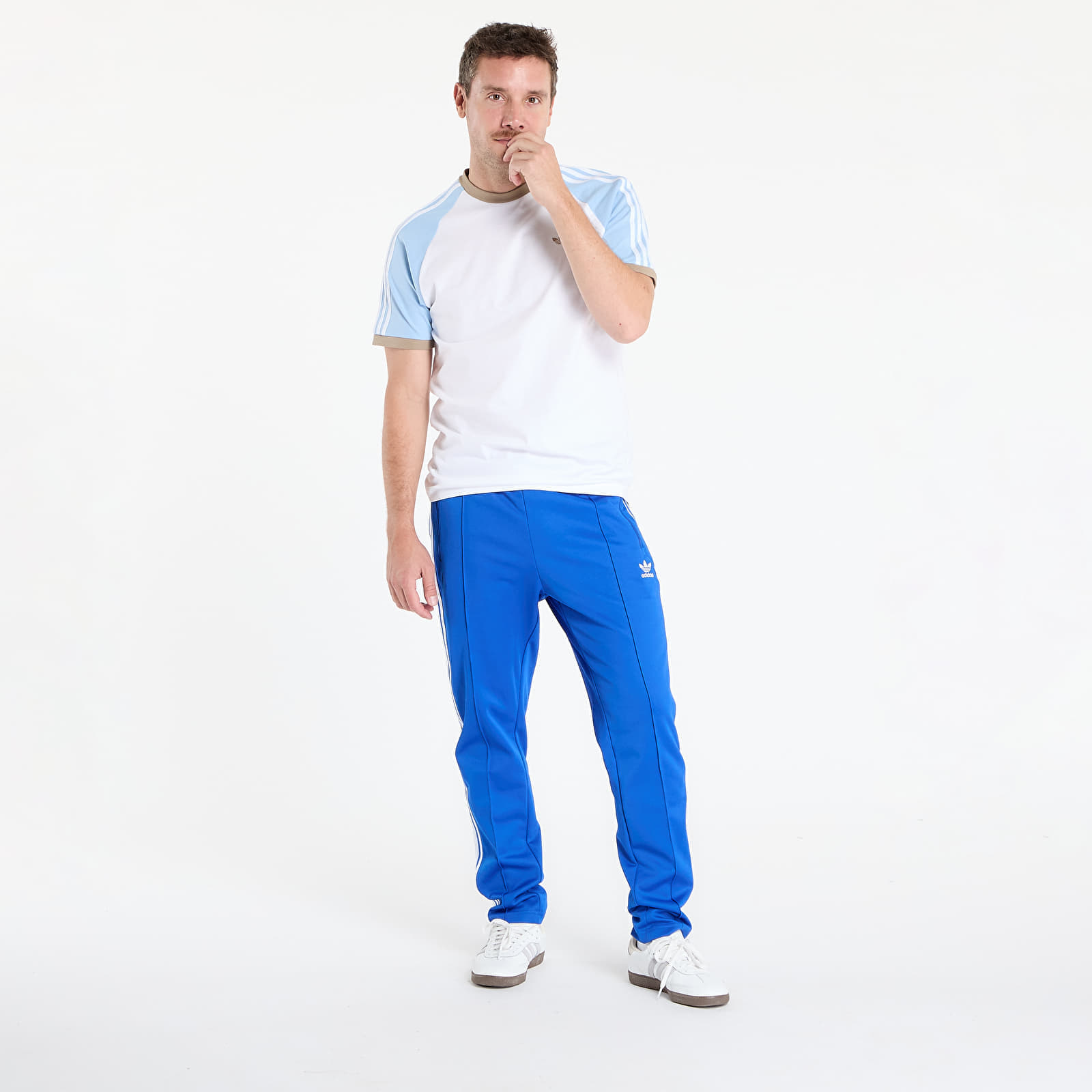 adidas Originals Spodnie dresowe adidas Adicolor Classics Beckenbauer Track Pants Blue/ White XL