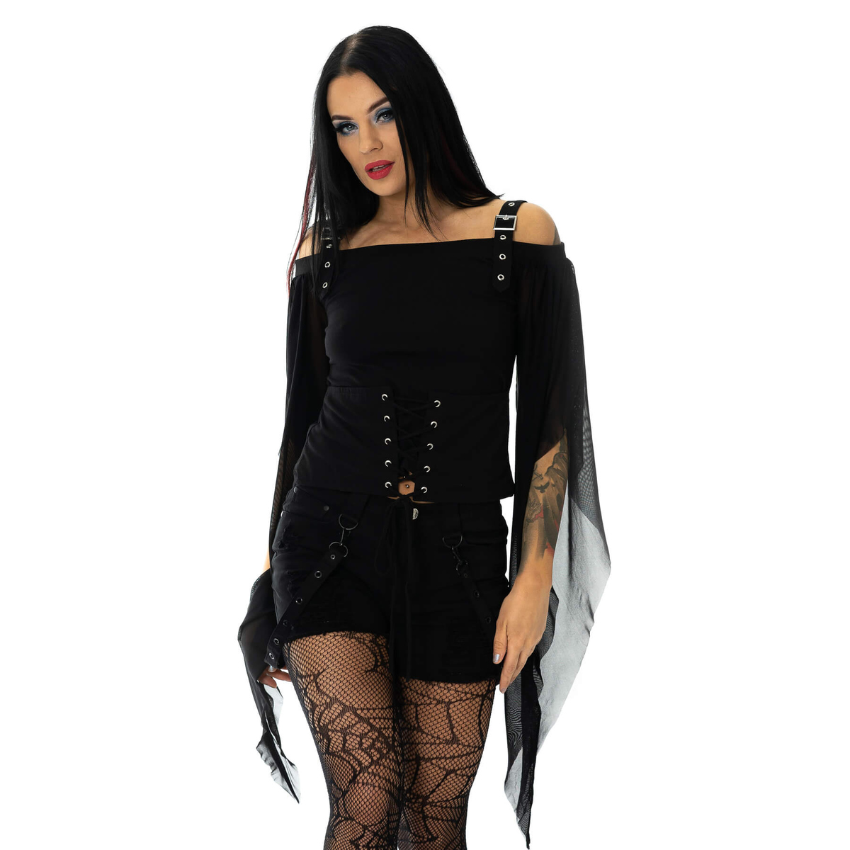 Damska koszulka z długim rękawem (bluzka) POIZEN INDUSTRIES - T-ADLN-B