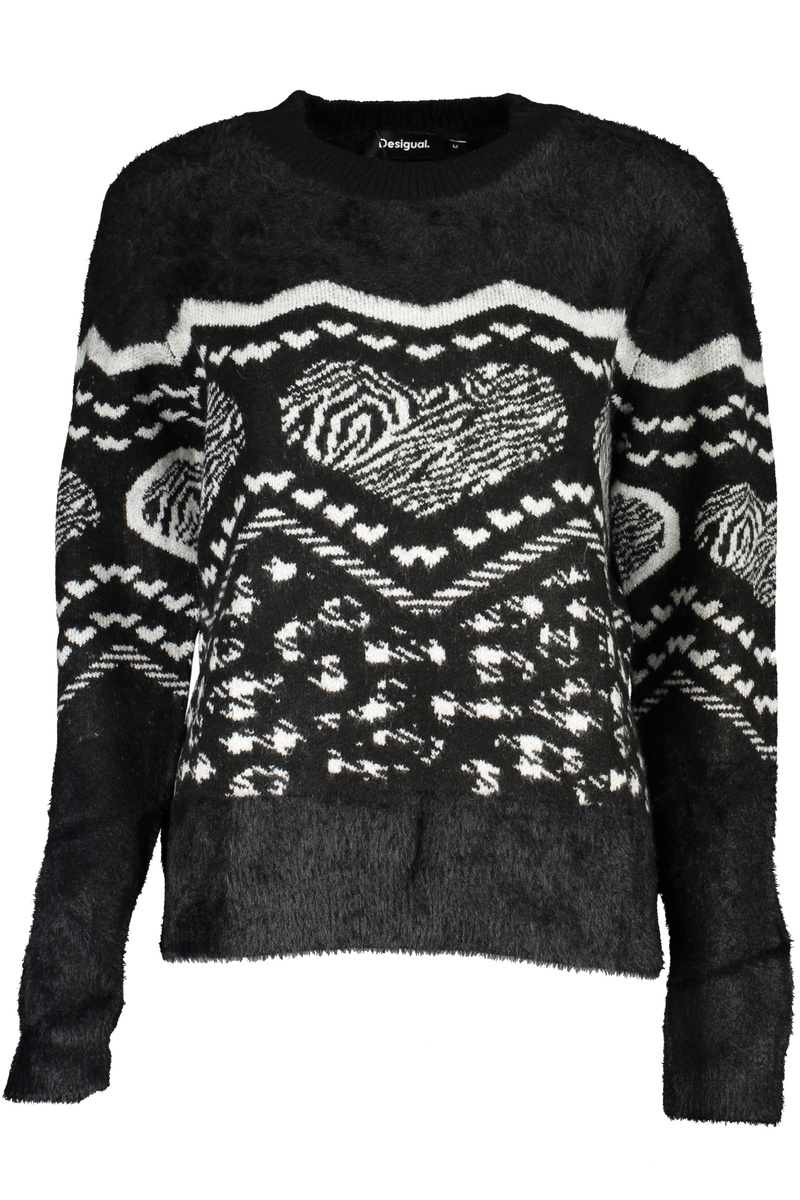 CZARNY SWETER DESIGUAL DAMSKI