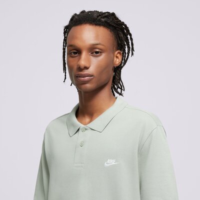 Nike Polo M Nk Club Ss Polo Pique Męskie Odzież Koszulki FN3894-370 Zielony