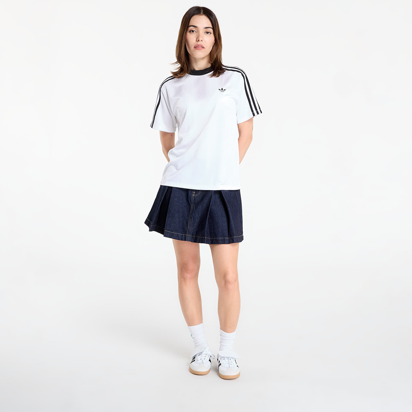 adidas Originals T-shirt adidas Adicolor Football Jacquard T-Shirt White S