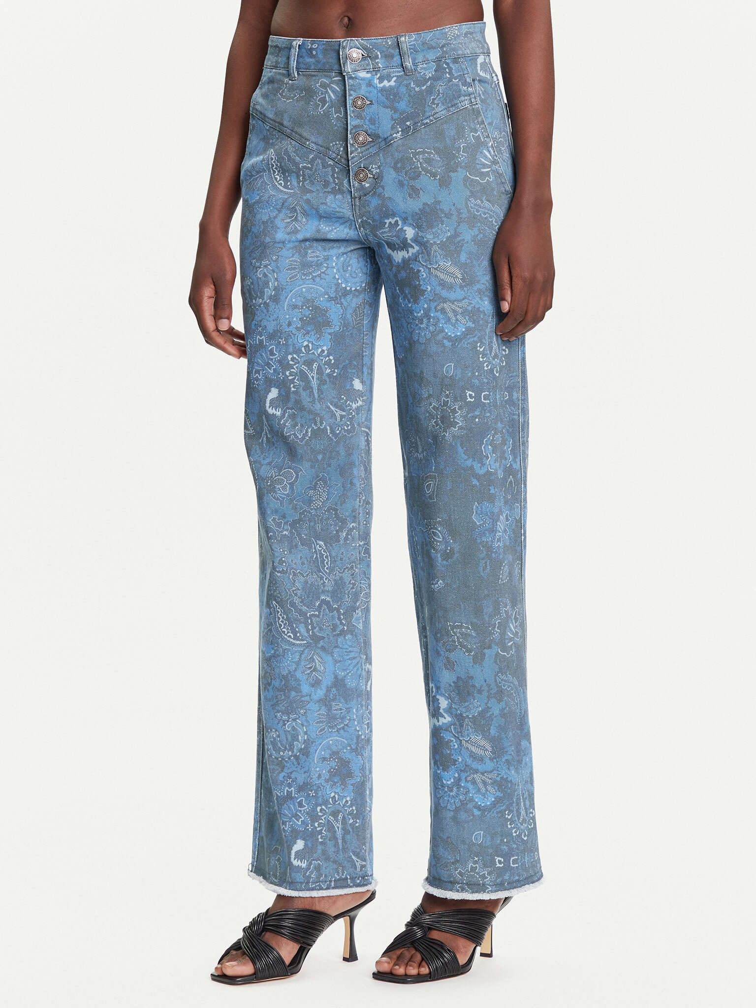 Desigual Jeansy Pasley 25WWPW01 Niebieski Straight Fit