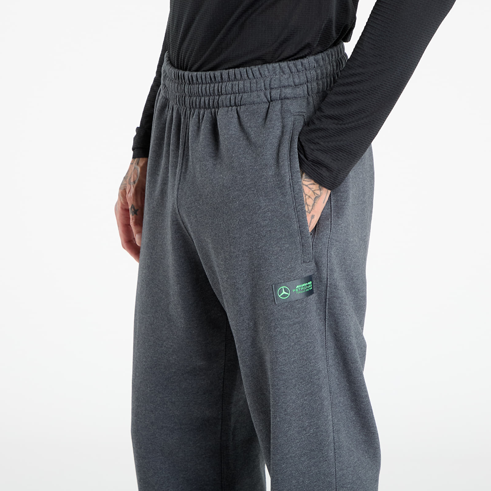 adidas Performance Spodnie dresowe adidas Mercedes - AMG Petronas Formula One Team Premium Sweat Joggers Dark Grey Heather L