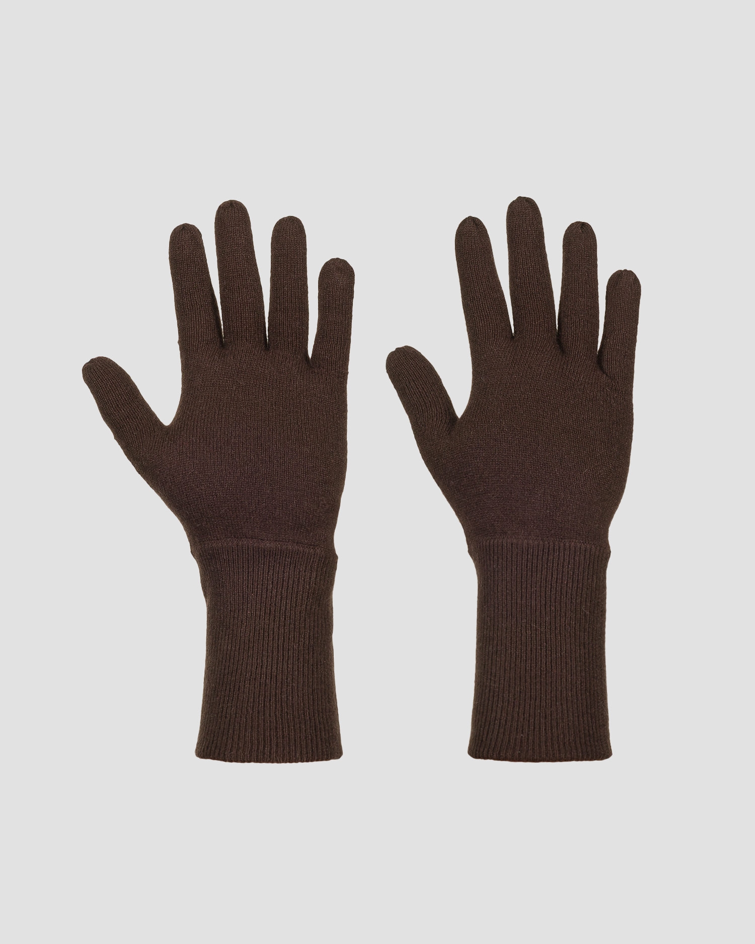 Brązowe Rękawiczki Z Kaszmiru Damskie Allude