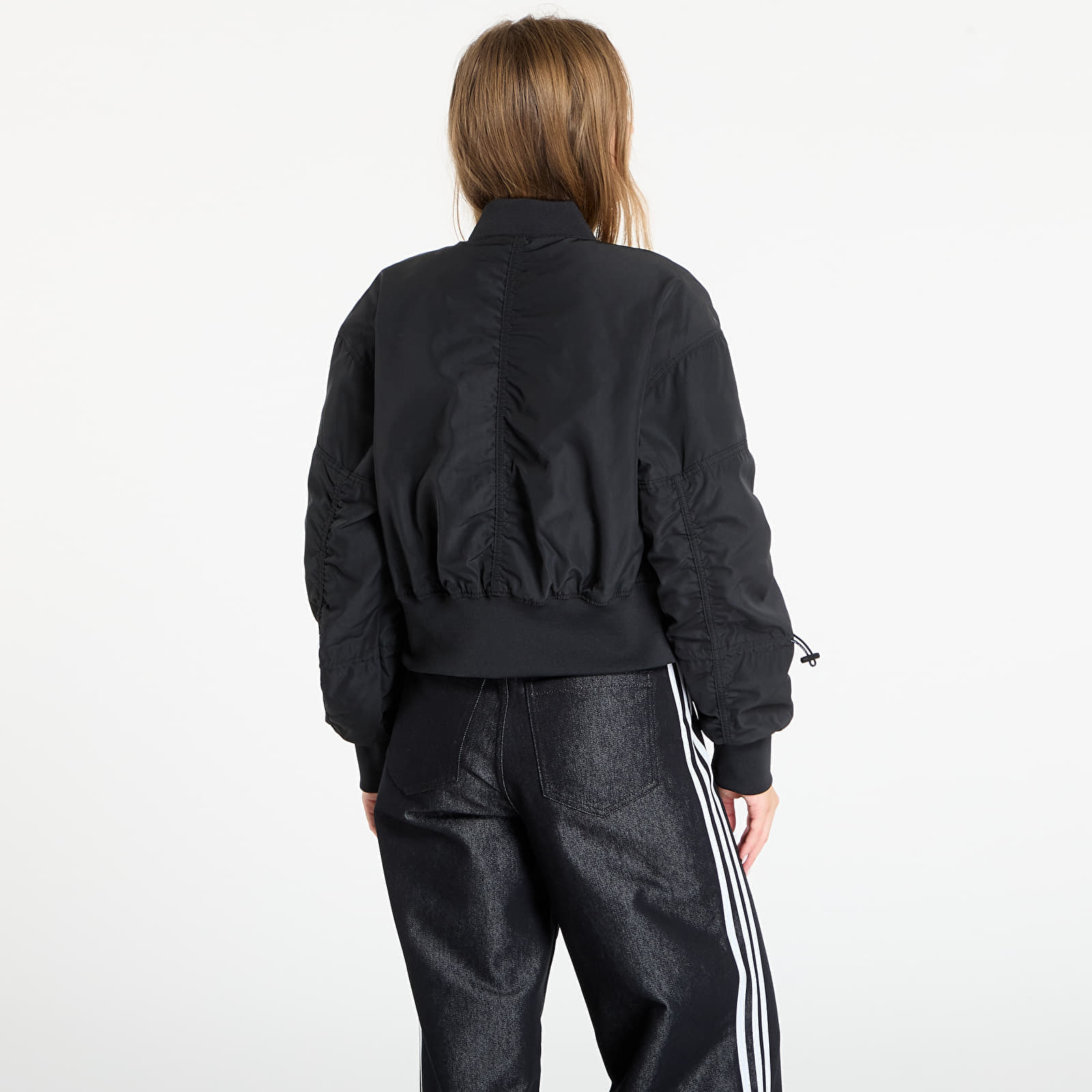 adidas Performance Bomber adidas by Stella McCartney TrueNature Woven Bomber Cropped Jacket Black M