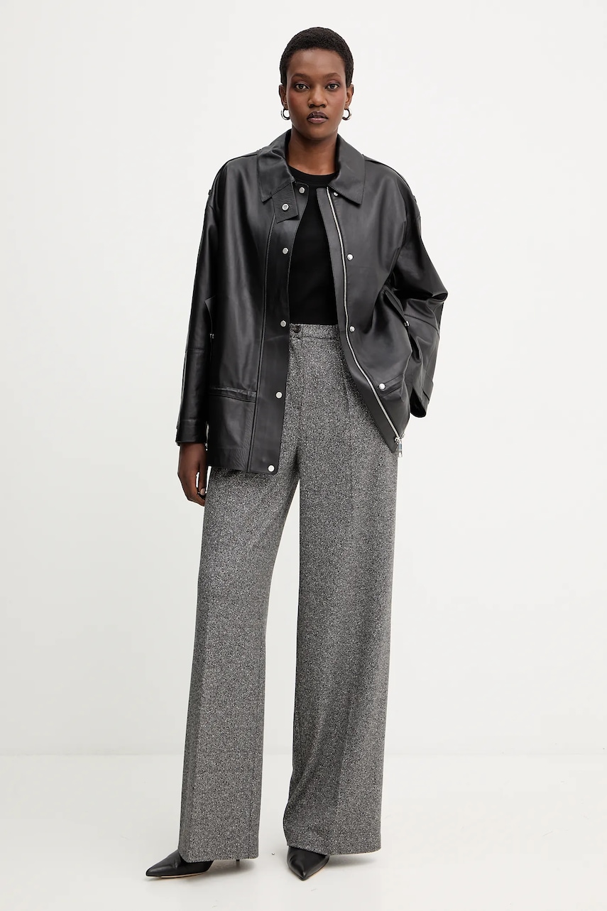 BOSS kurtka skórzana Salaha