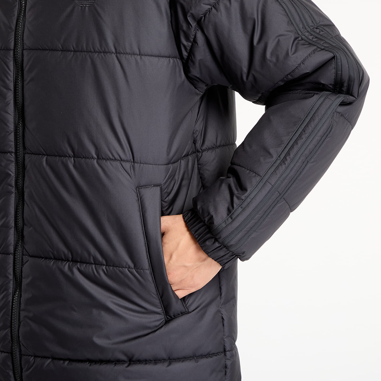 adidas Originals Kurtka adidas Adicolor Long Jacket Black/ Black L