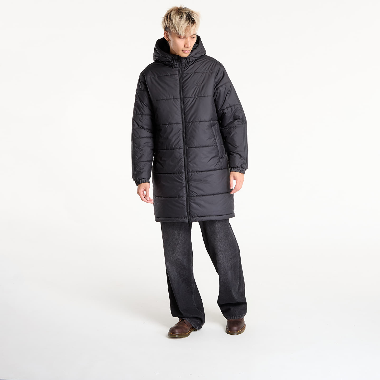 adidas Originals Kurtka adidas Adicolor Long Jacket Black/ Black L