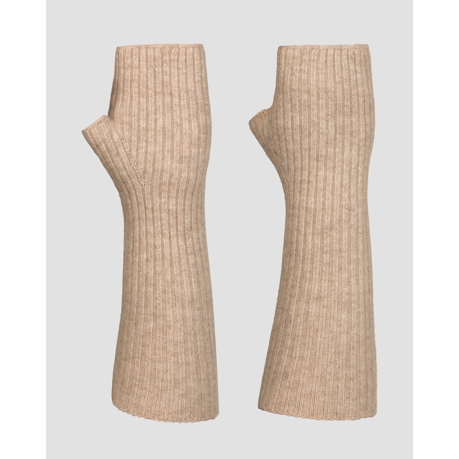 Brązowe Rękawiczki Z Kaszmiru Damskie Kujten Knokke