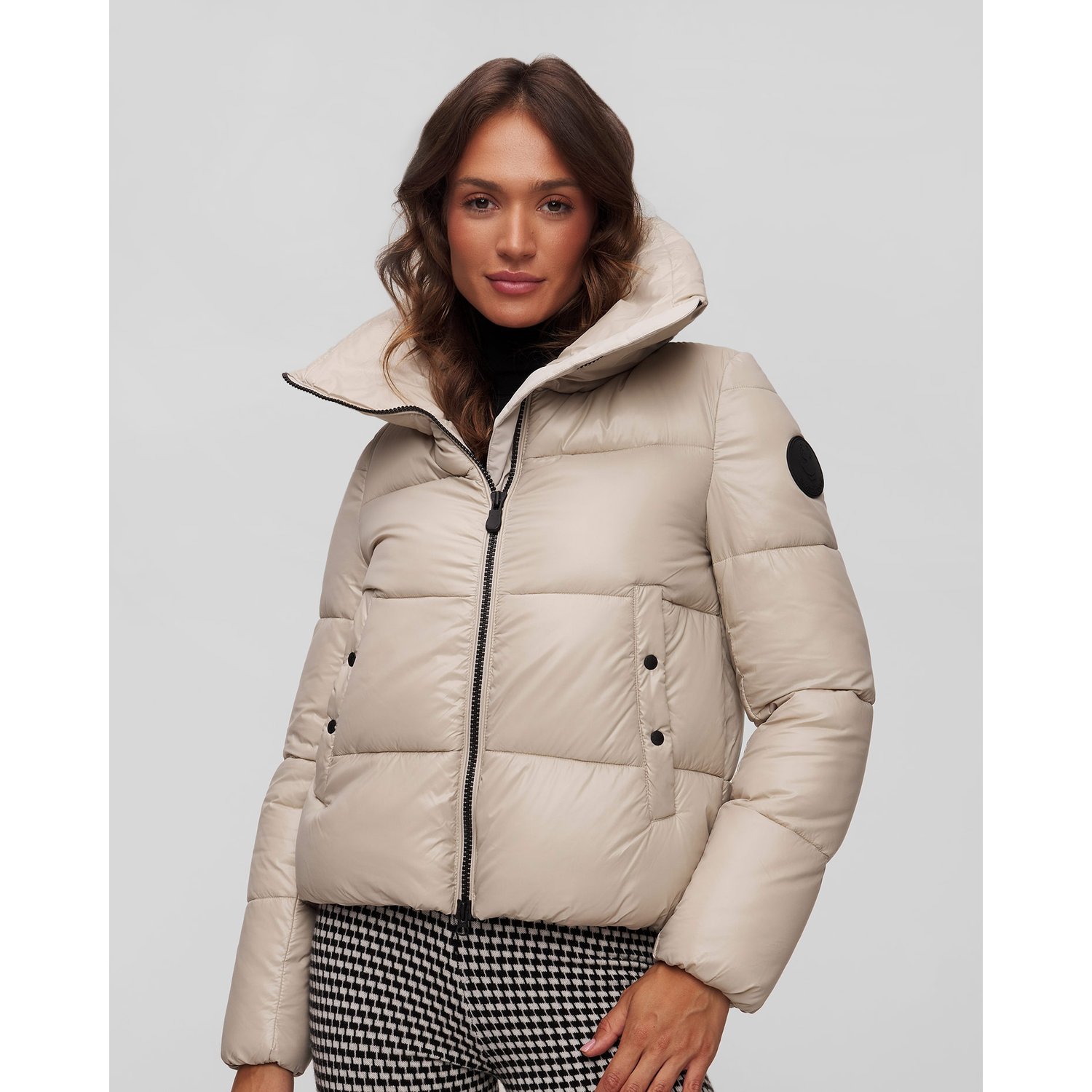 Beżowa Kurtka Damska Save The Duck Isla