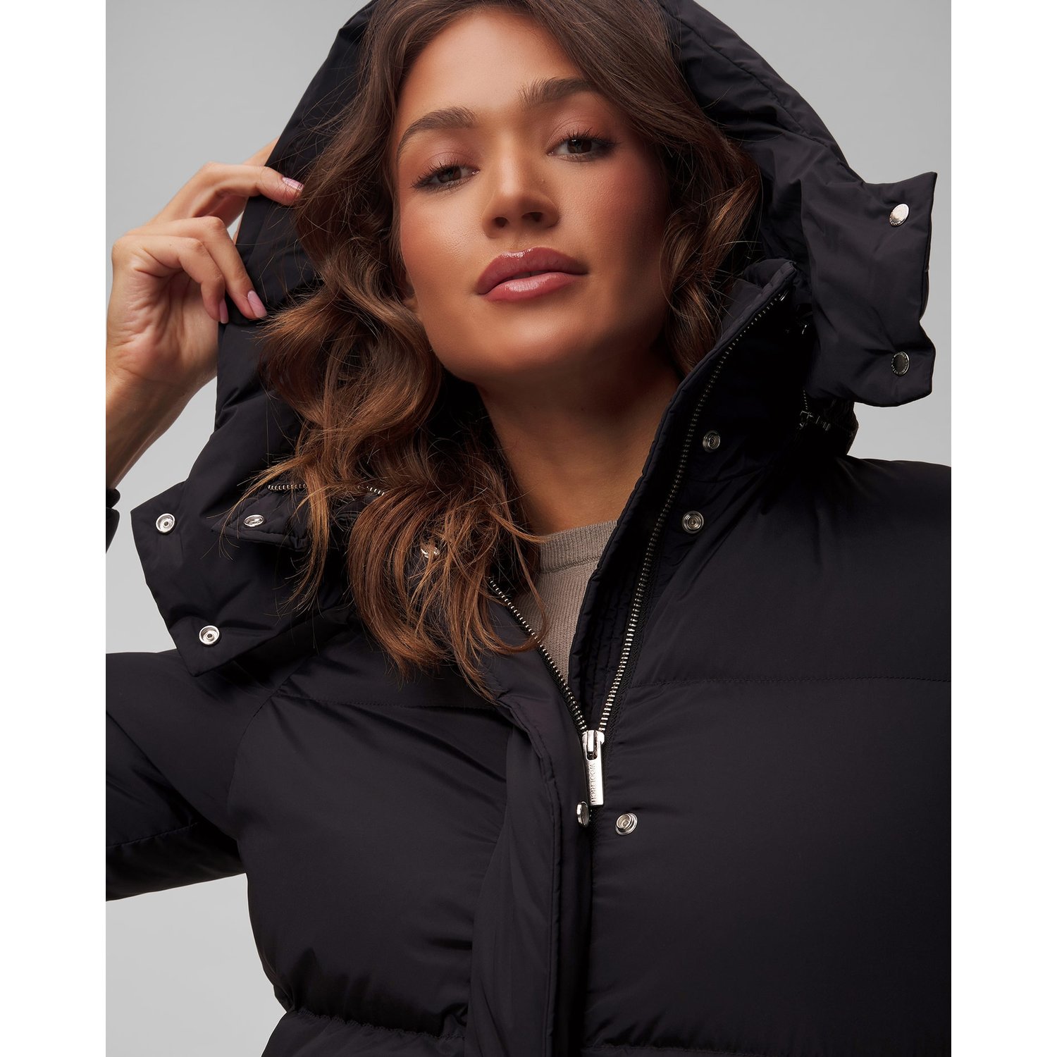 Czarna Kurtka Puchowa Damska Woolrich Aurora Long Parka