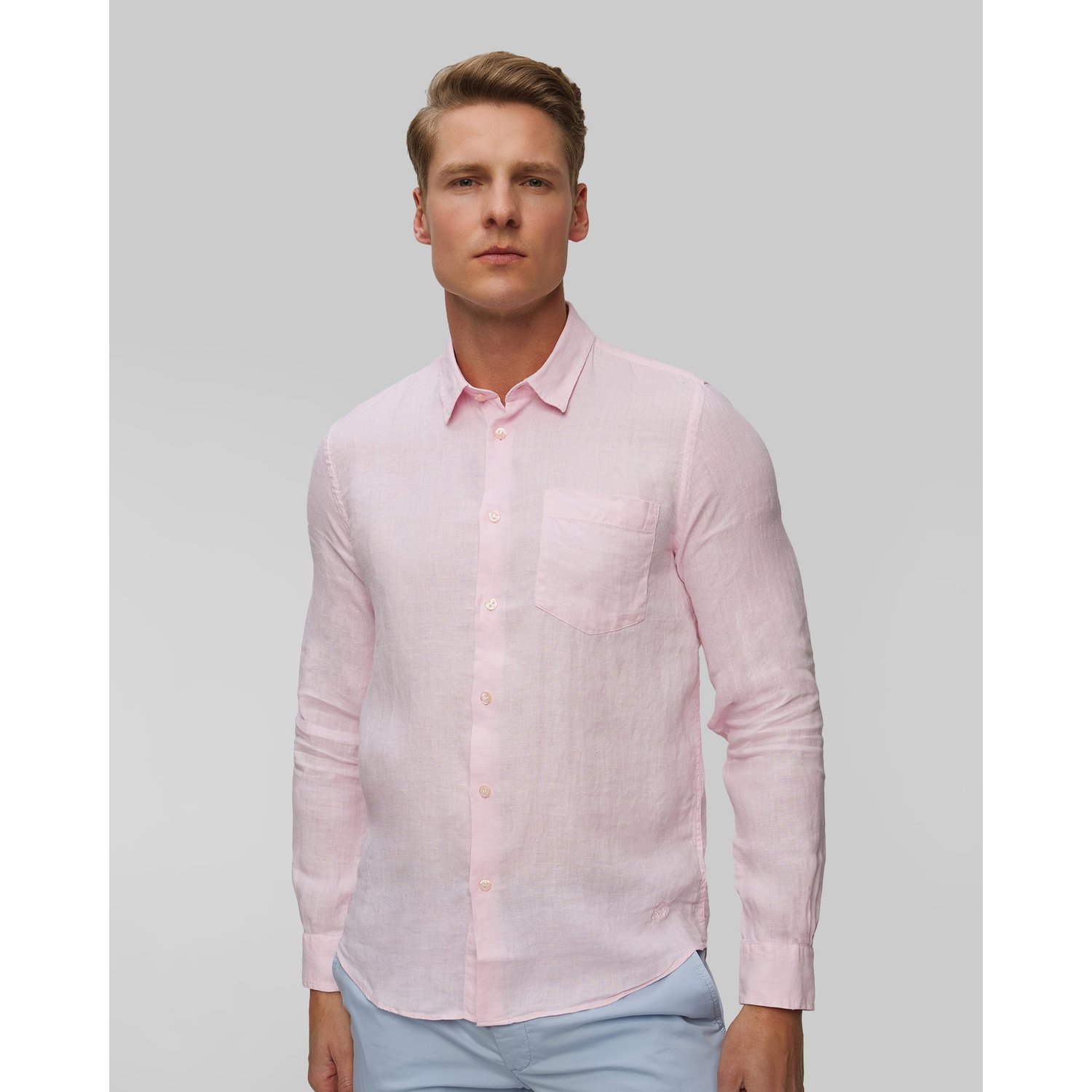 Lniana Koszula Męska Vilebrequin Caroubis