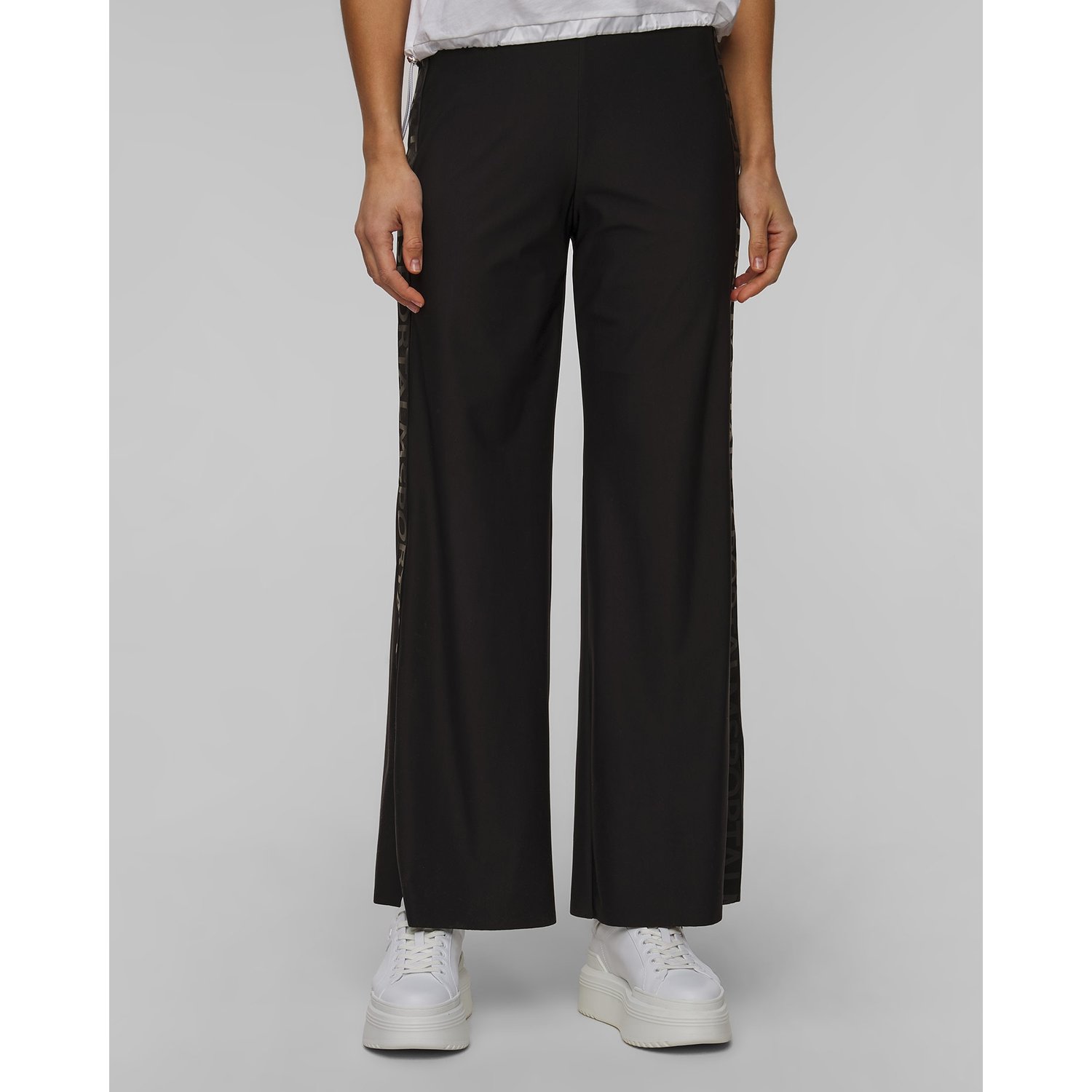 Czarne Spodnie Damskie Sportalm