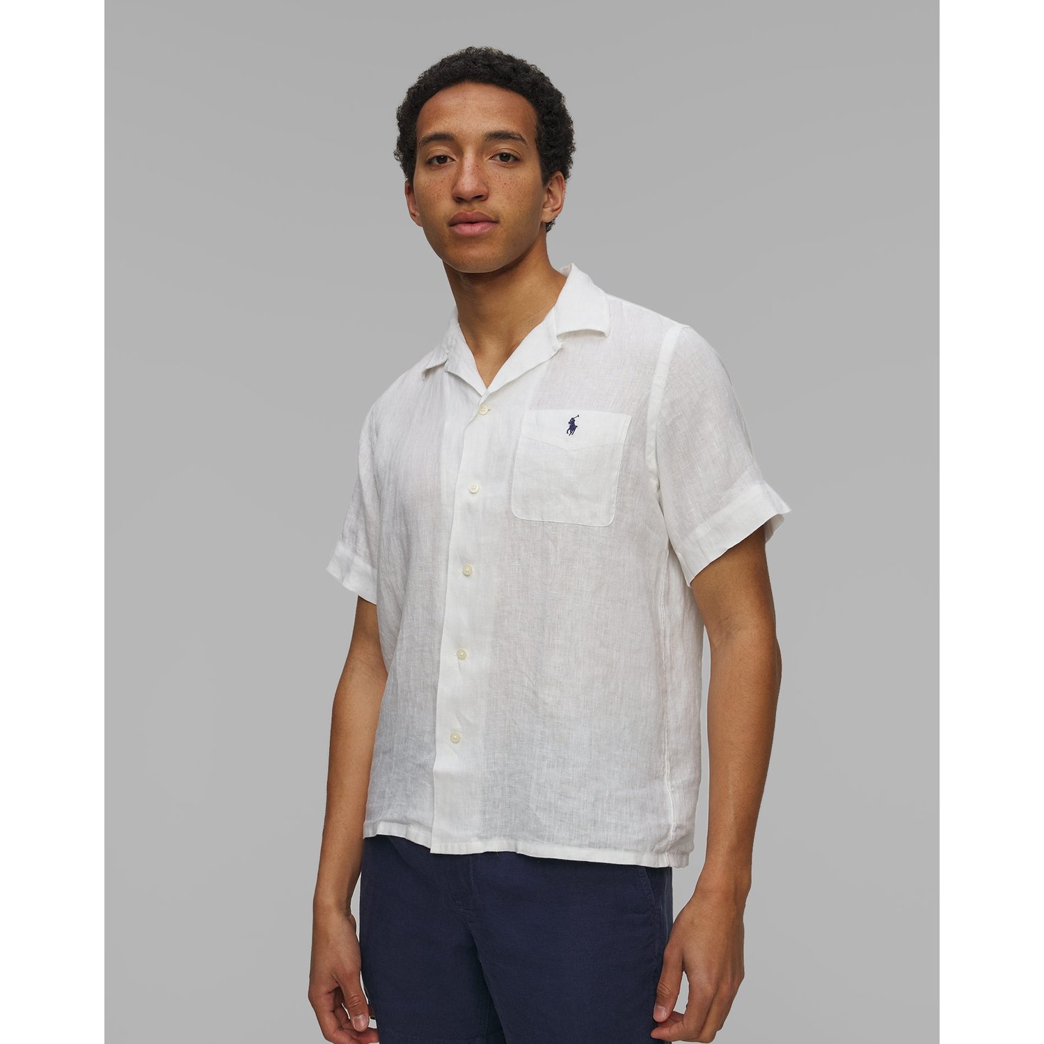 Lniana Koszula Z Krótkim Rękawem Męska Polo Ralph Lauren