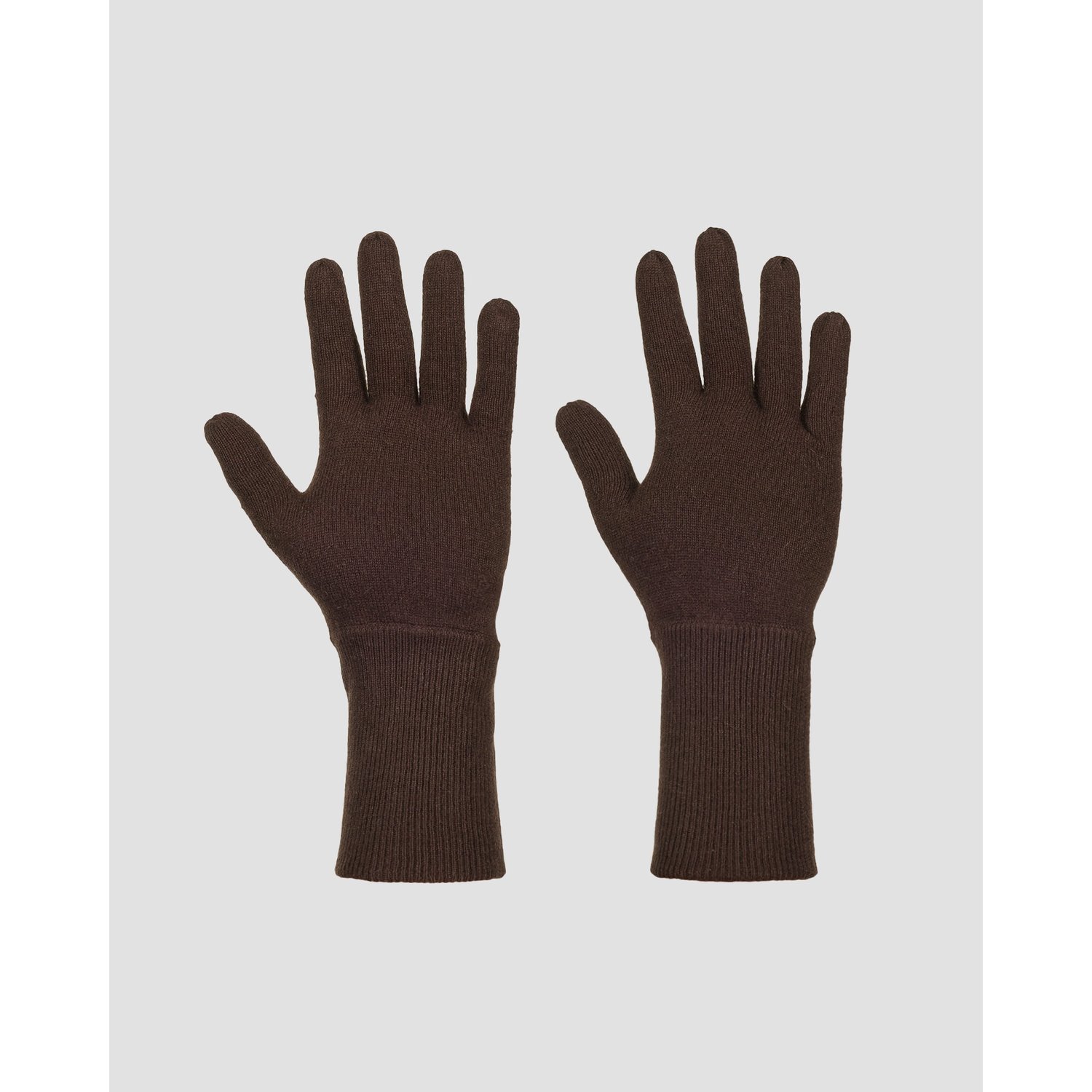 Brązowe Rękawiczki Z Kaszmiru Damskie Allude