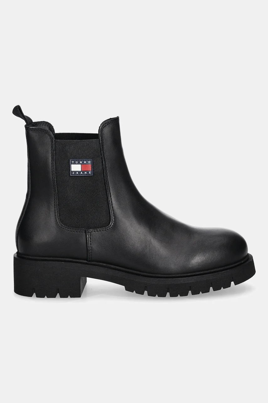 Tommy Jeans sztyblety TJW CHELSEA LEATHER BOOT